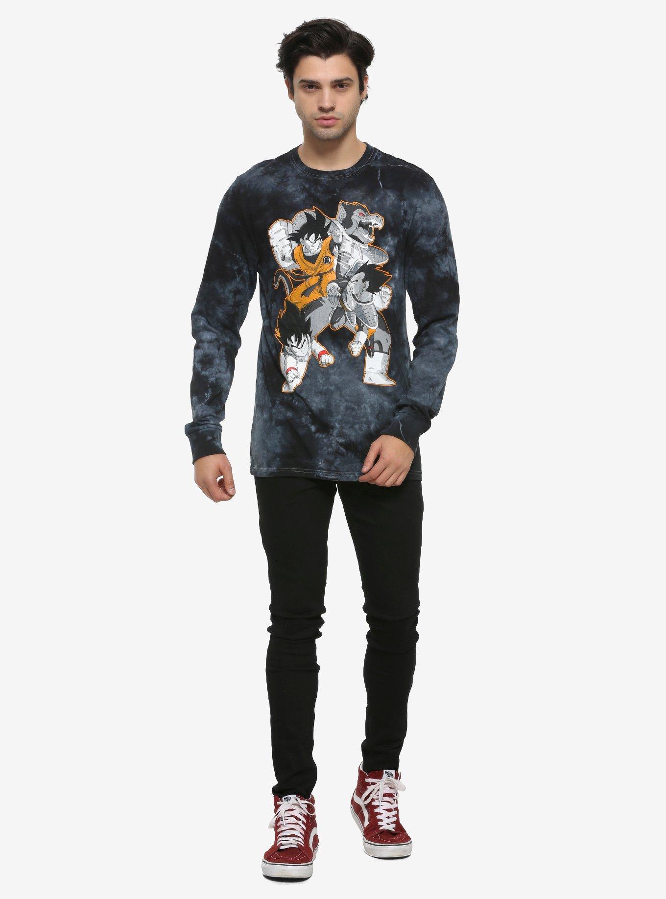 Dragon Ball Z Group Tie-Dye Long-Sleeve T-Shirt, MULTI, alternate