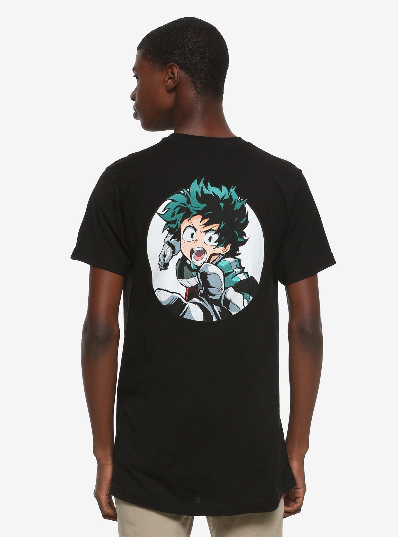 My Hero Academia Circle Deku Punch T-Shirt, BLACK, alternate