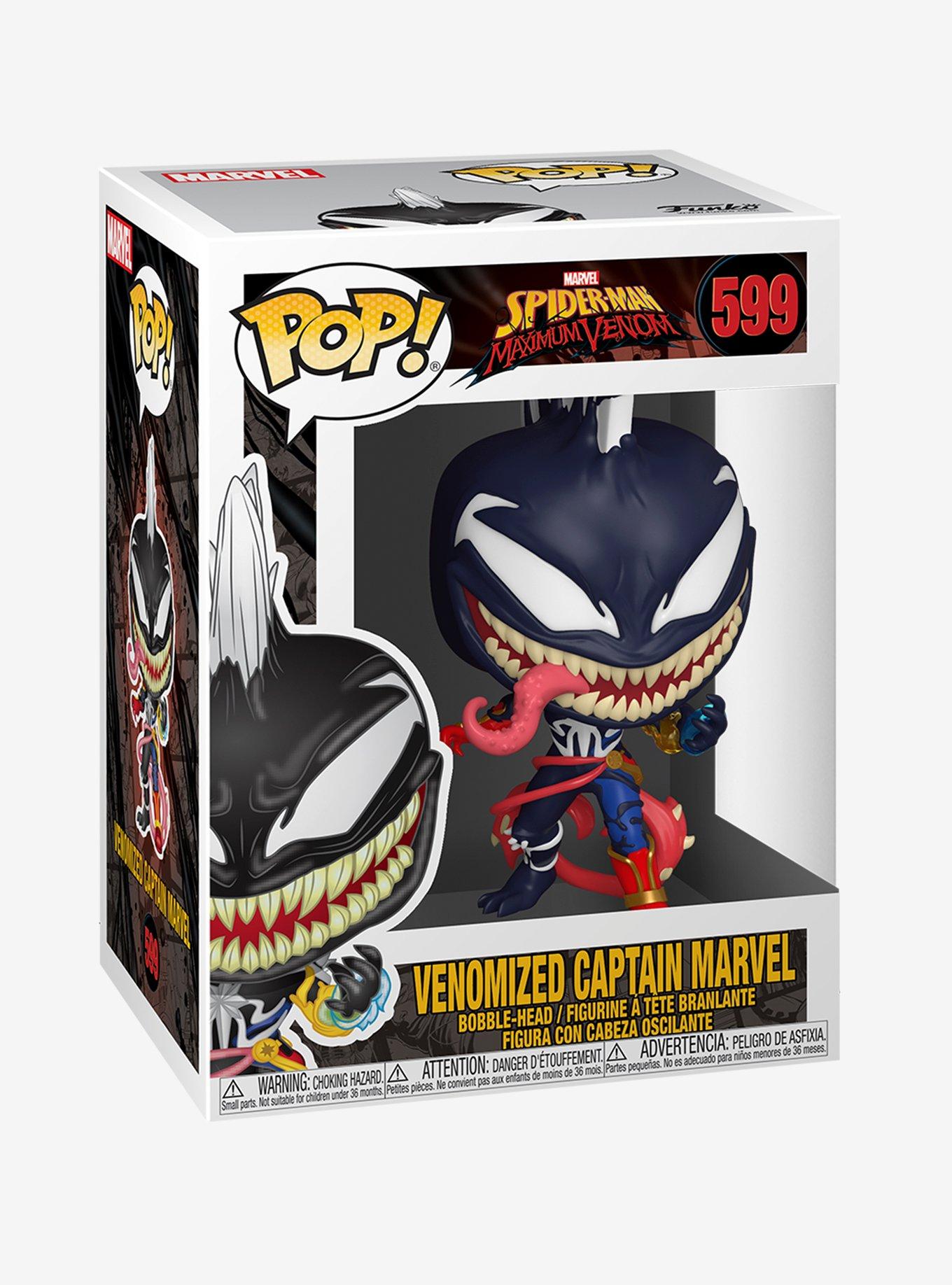 Funko Marvel Venom Pop! Venomized Captain Marvel Vinyl Bobble-Head, , alternate