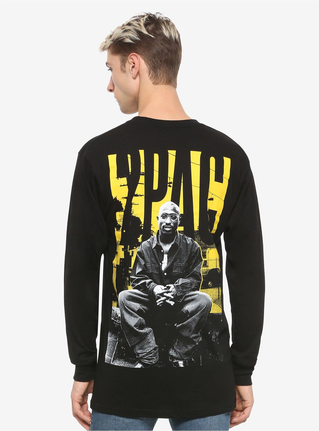 Tupac All Eyes On Me Long-Sleeve T-Shirt, BLACK, alternate