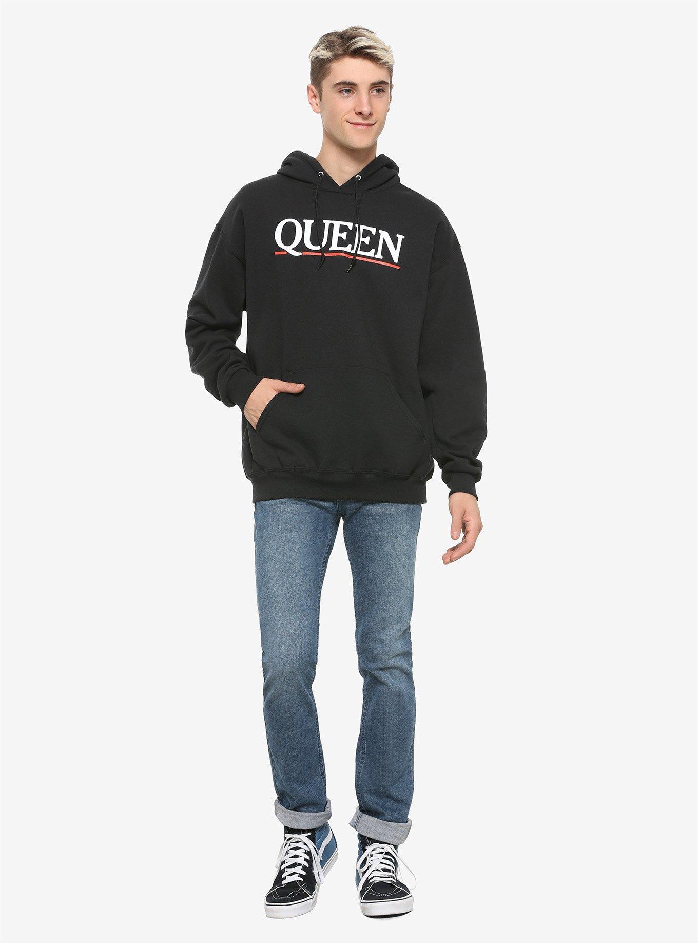 Queen Band Portrait Hoodie, BLACK, alternate