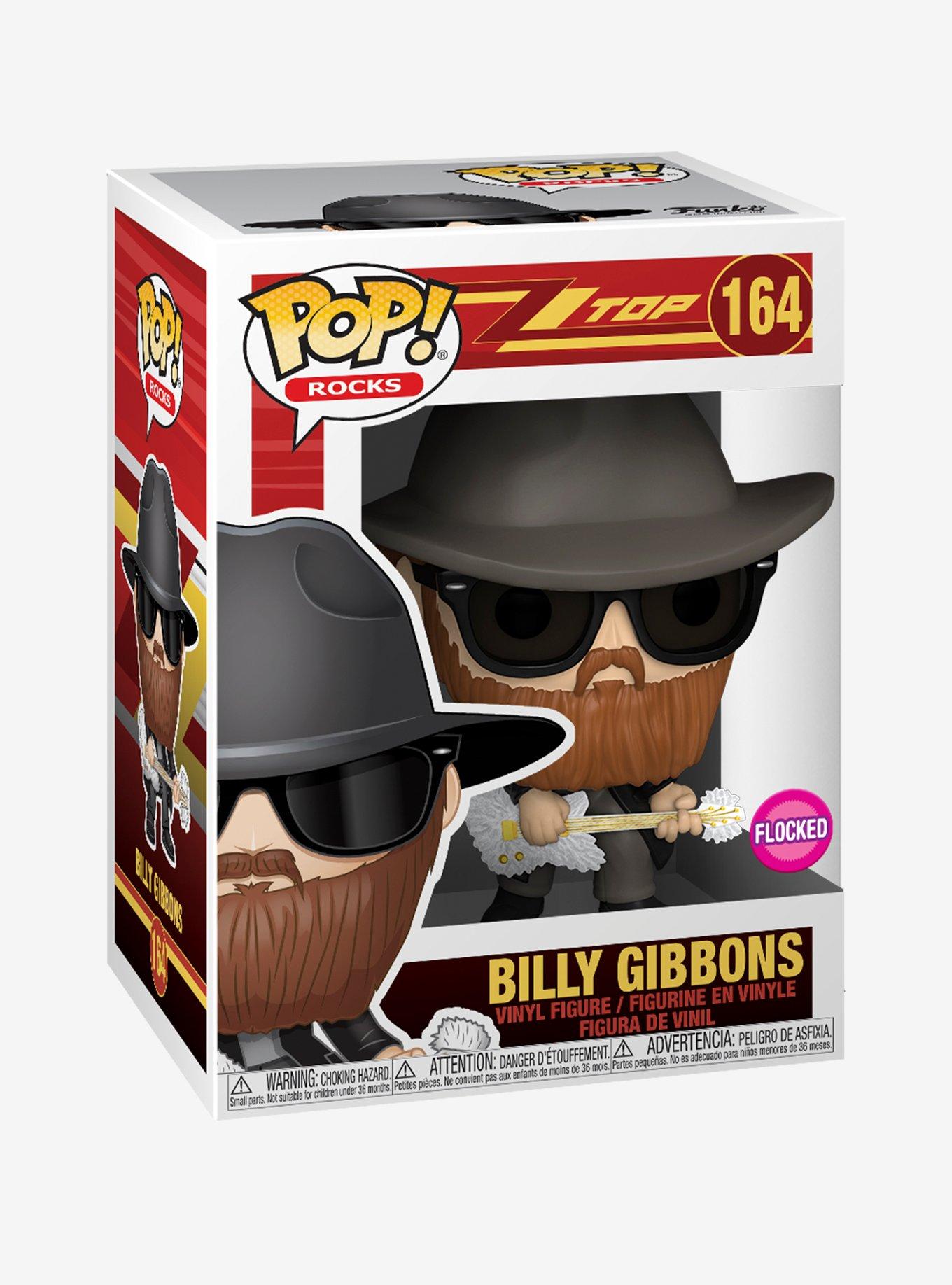 Funko Pop! Rocks ZZ Top Billy Gibbons (Flocked) Vinyl Figure, , alternate