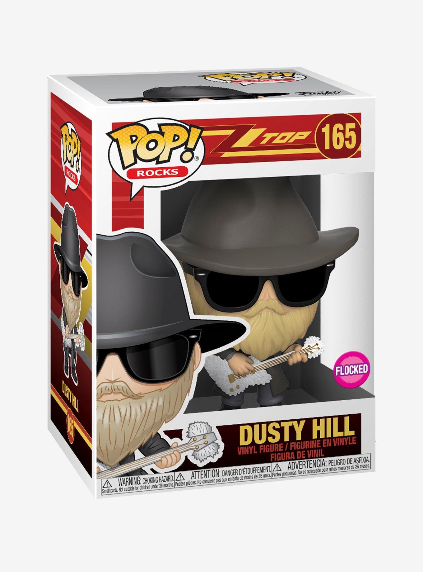 Funko Pop! Rocks ZZ Top Dusty Hill (Flocked) Vinyl Figure, , alternate