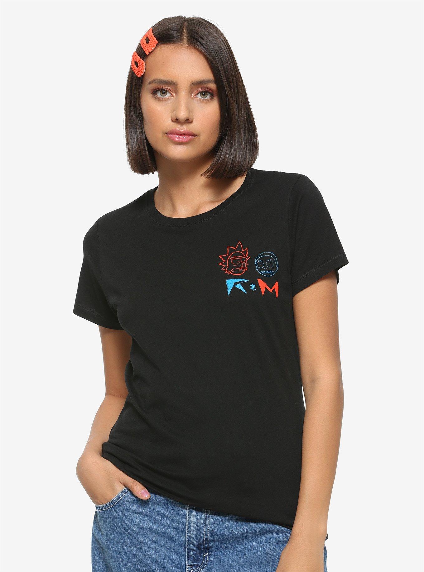 Rick And Morty Punk Art Girls T-Shirt, MULTI, alternate