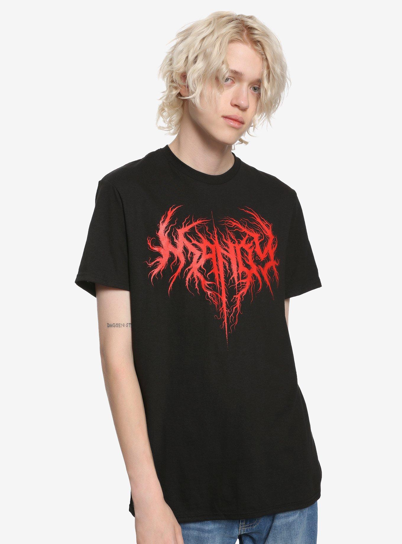 Mandy Heavy Metal Logo T-Shirt, BLACK, alternate
