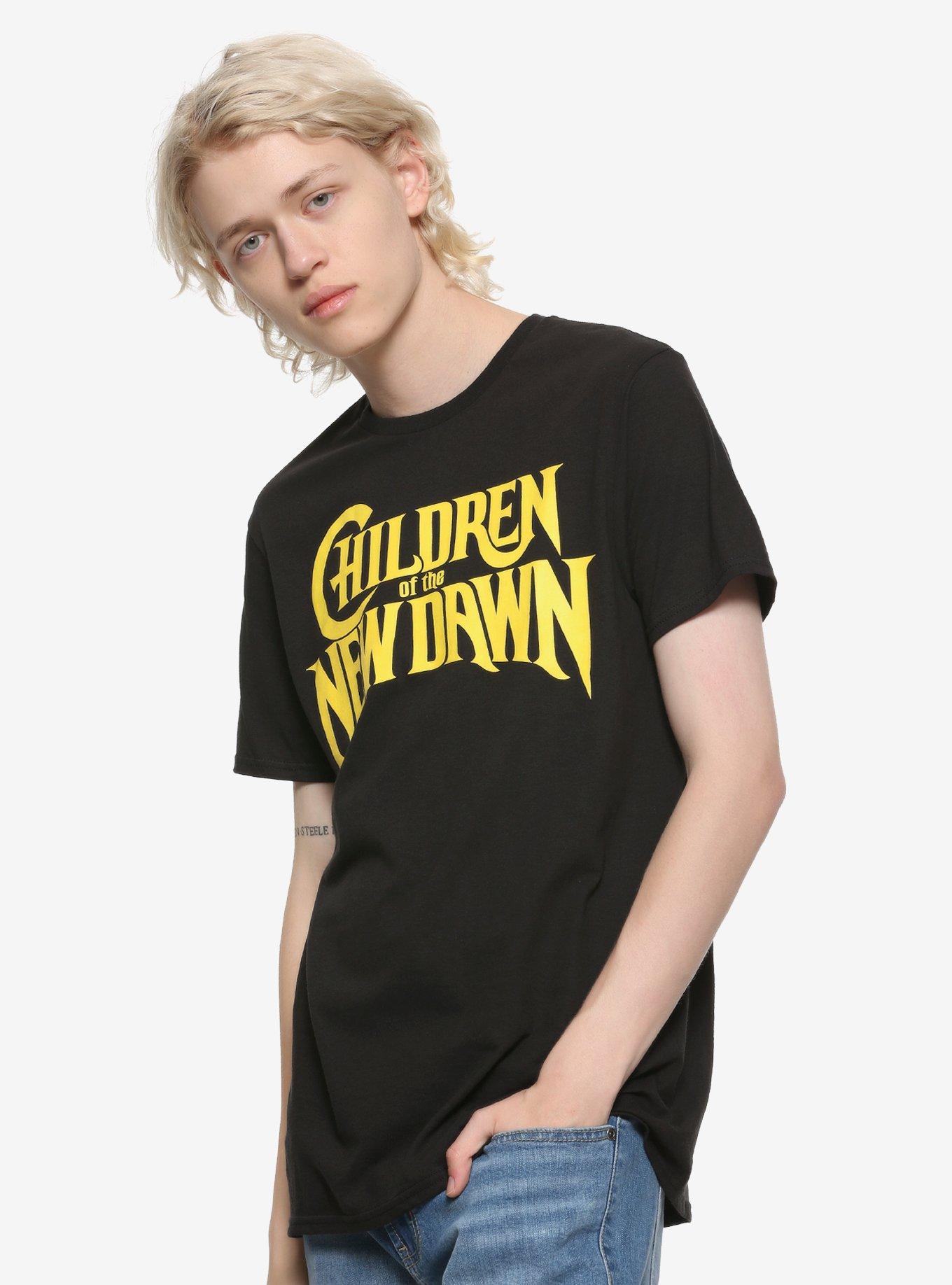 Mandy Children Of The New Dawn Cult Logo T-Shirt, BLACK, alternate