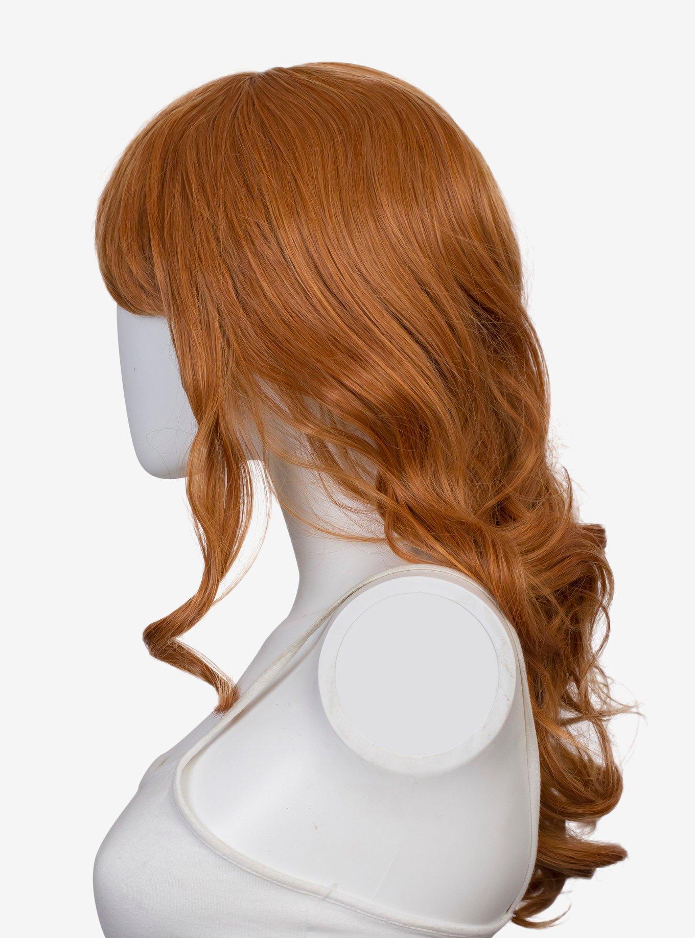 Epic Cosplay Hestia Autumn Orange Mix Shoulder Length Curly Wig