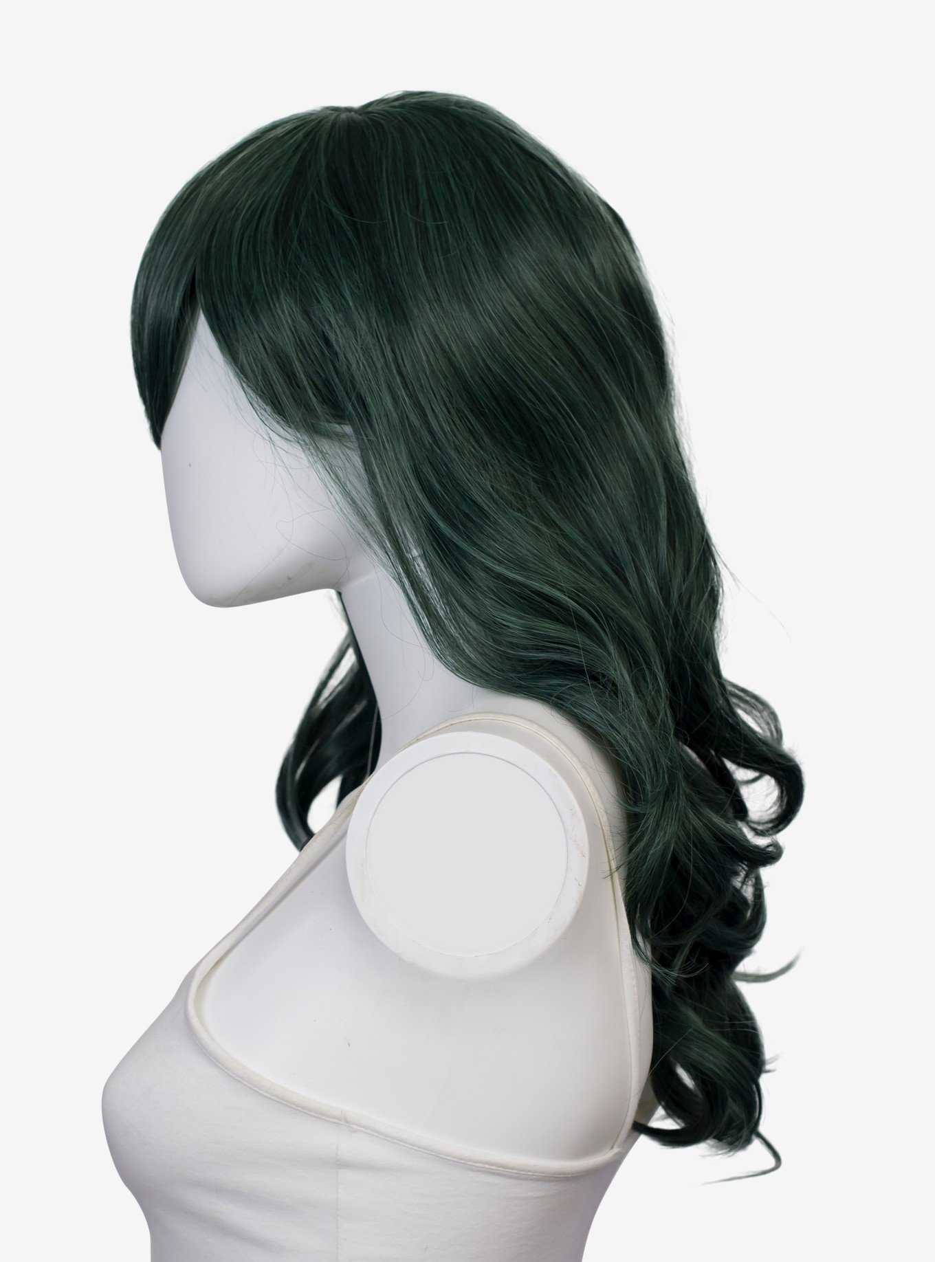 Epic Cosplay Hestia Forest Green Mix Shoulder Length Curly Wig, , hi-res