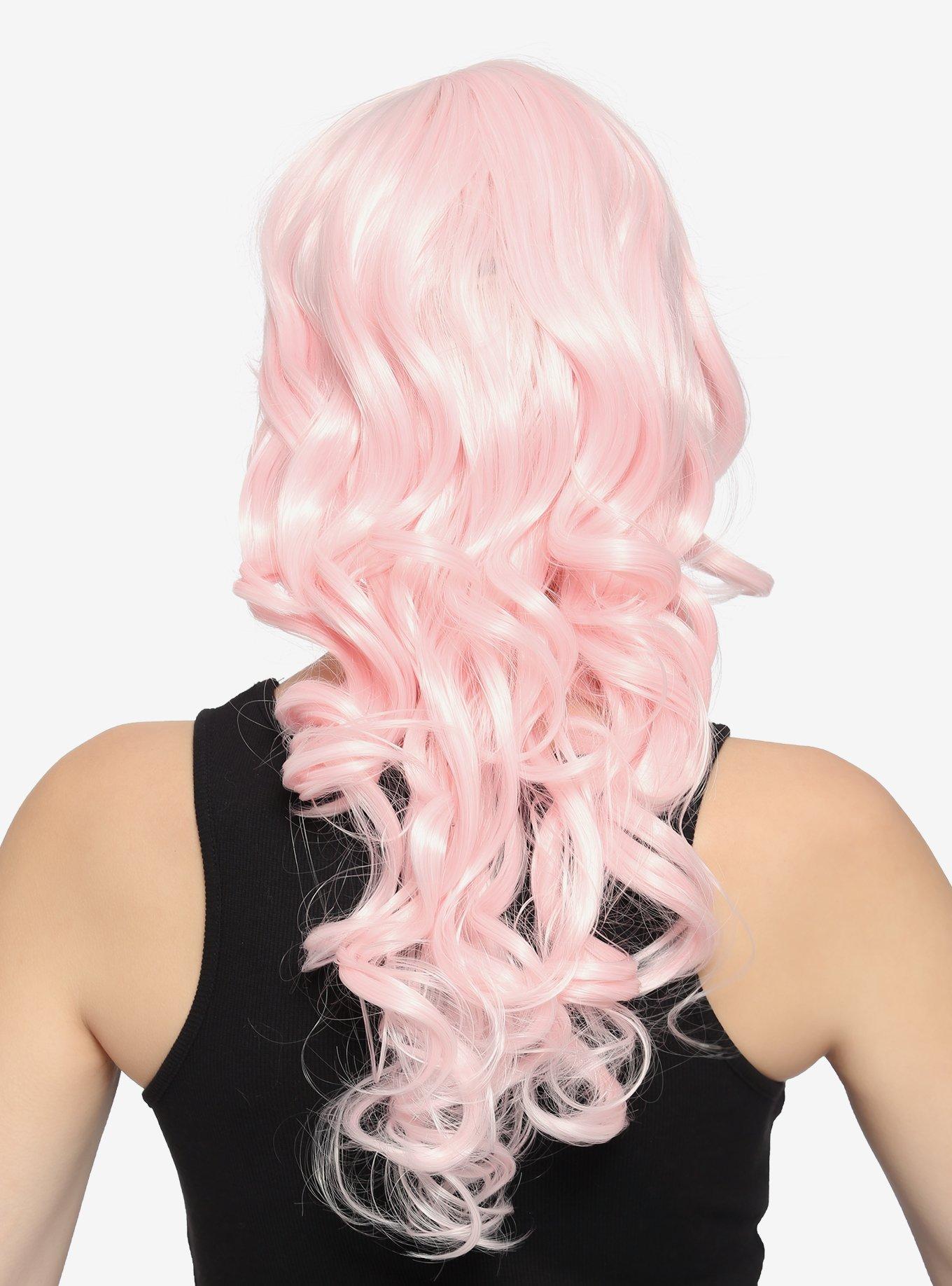 Epic Cosplay Hestia Fusion Vanilla Pink Shoulder Length Curly Wig, , hi-res