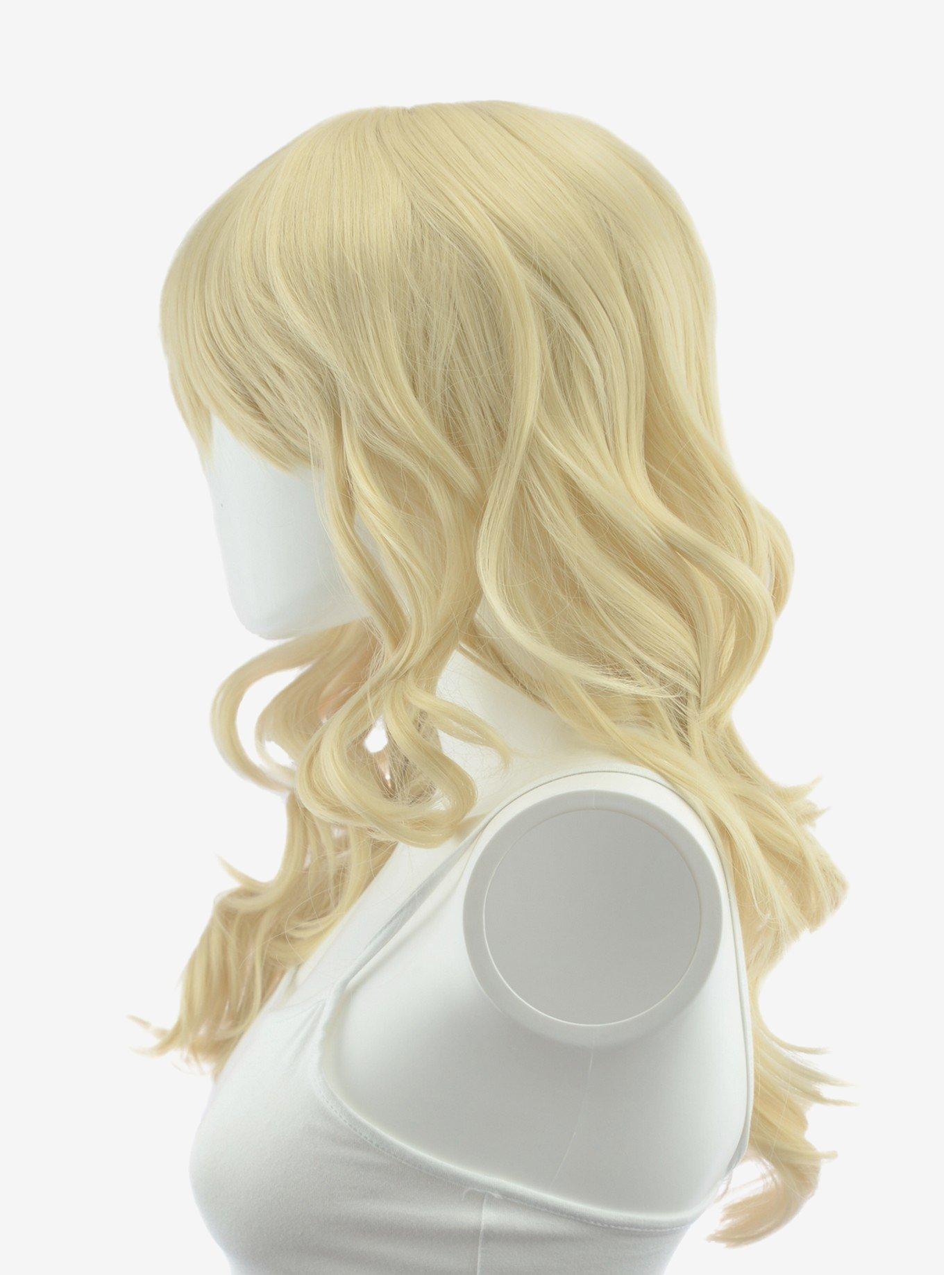 Epic Cosplay Hestia Natural Blonde Shoulder Length Curly Wig, , alternate