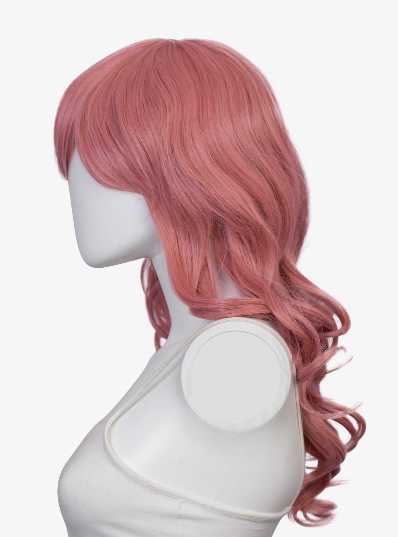 Epic Cosplay Hestia Princess Dark Pink Mix Shoulder Length Curly Wig, , hi-res