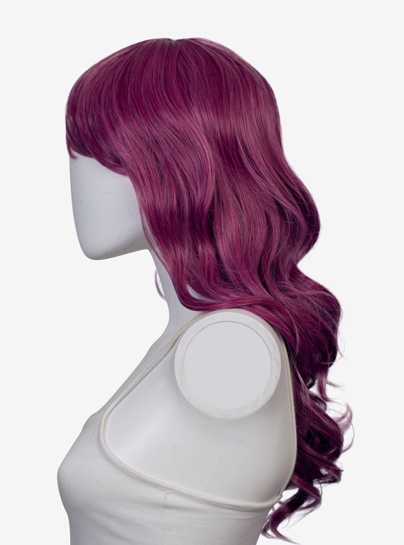 Epic Cosplay Hestia Raspberry Pink Mix Shoulder Length Curly Wig, , alternate