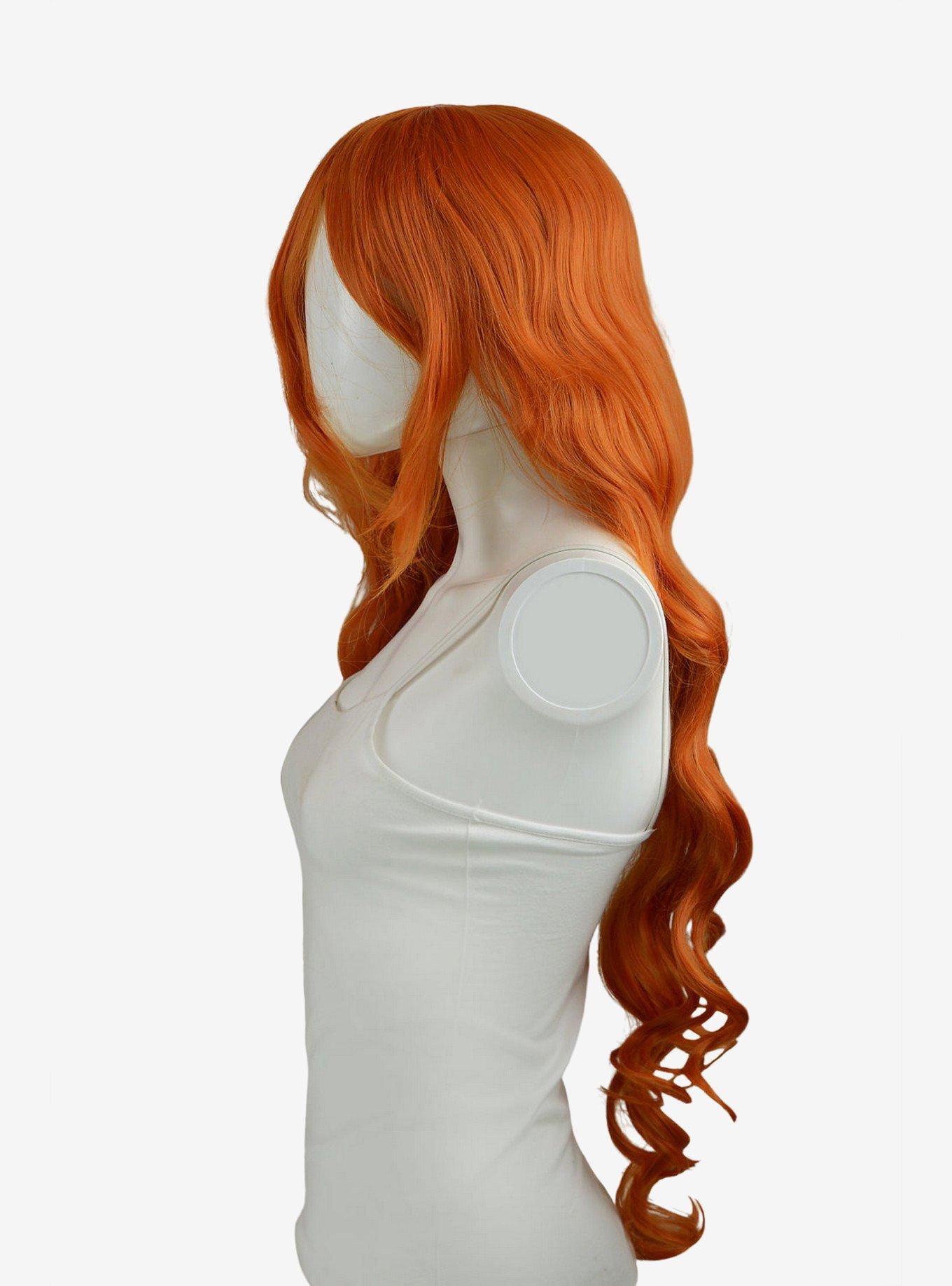 Epic Cosplay Hera Autumn Orange Long Curly Wig, , alternate