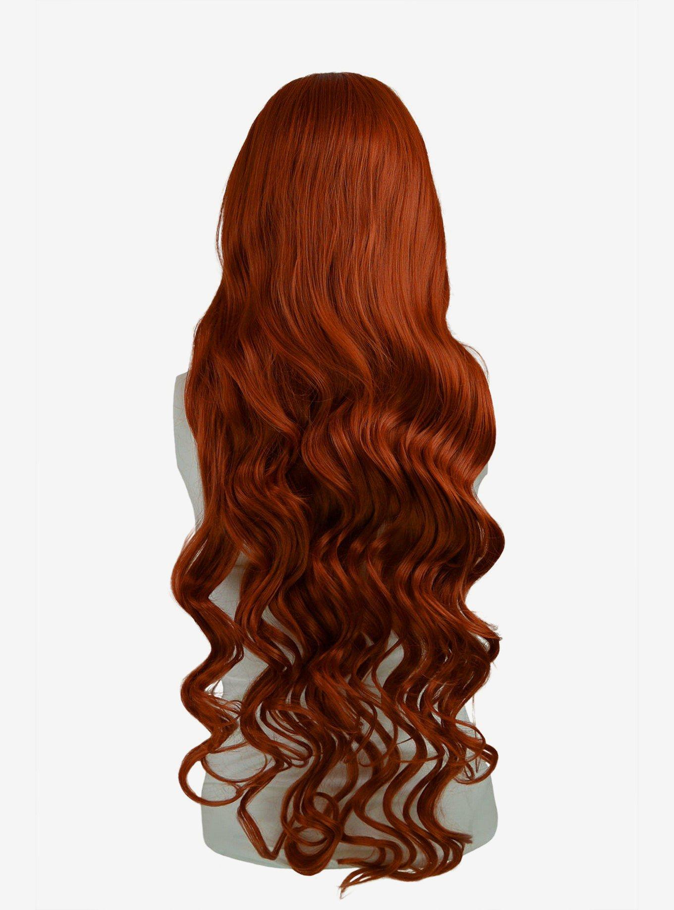 Epic Cosplay Hera Copper Red Long Curly Wig, , alternate