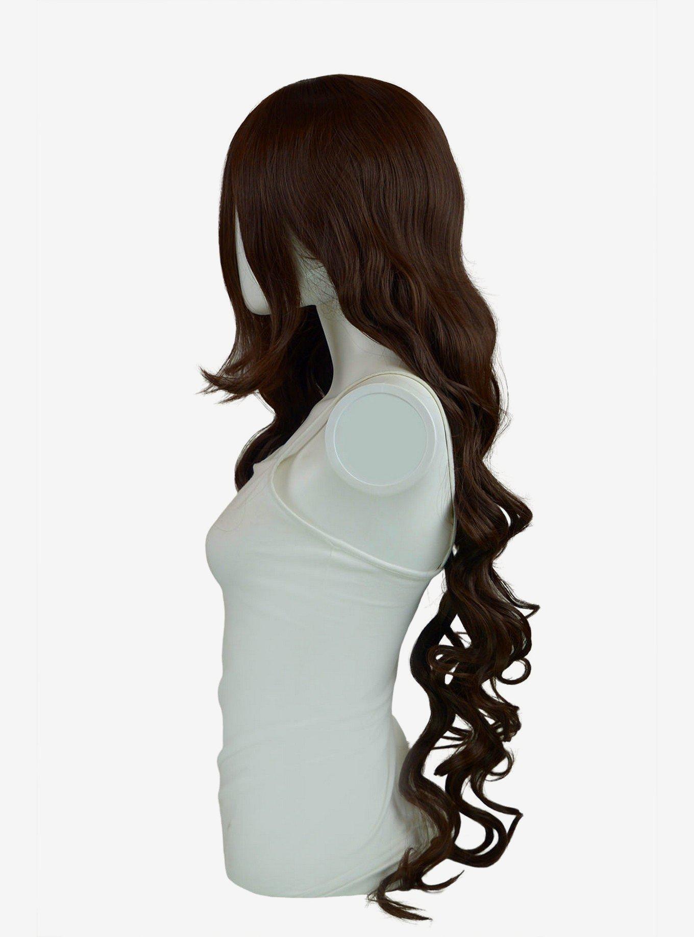 Epic Cosplay Hera Dark Brown Long Curly Wig, , hi-res