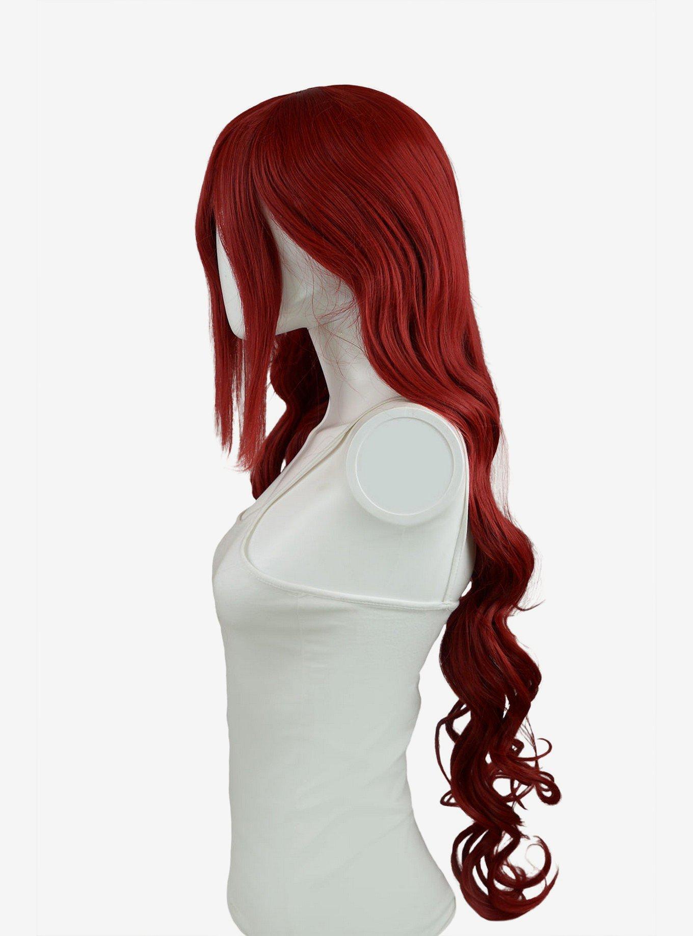 Epic Cosplay Hera Dark Red Long Curly Wig, , alternate