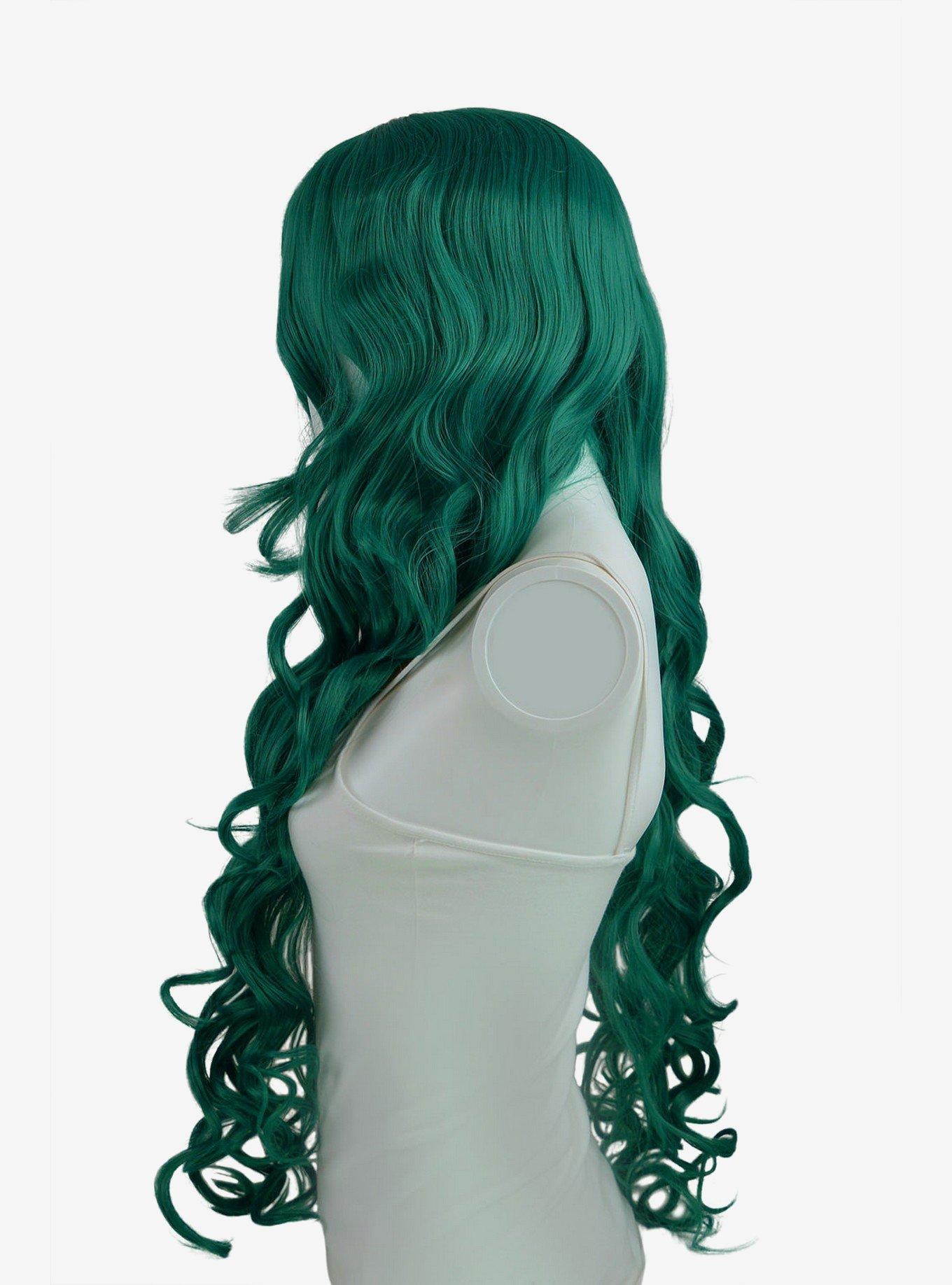 Epic Cosplay Hera Emerald Green Long Curly Wig, , hi-res