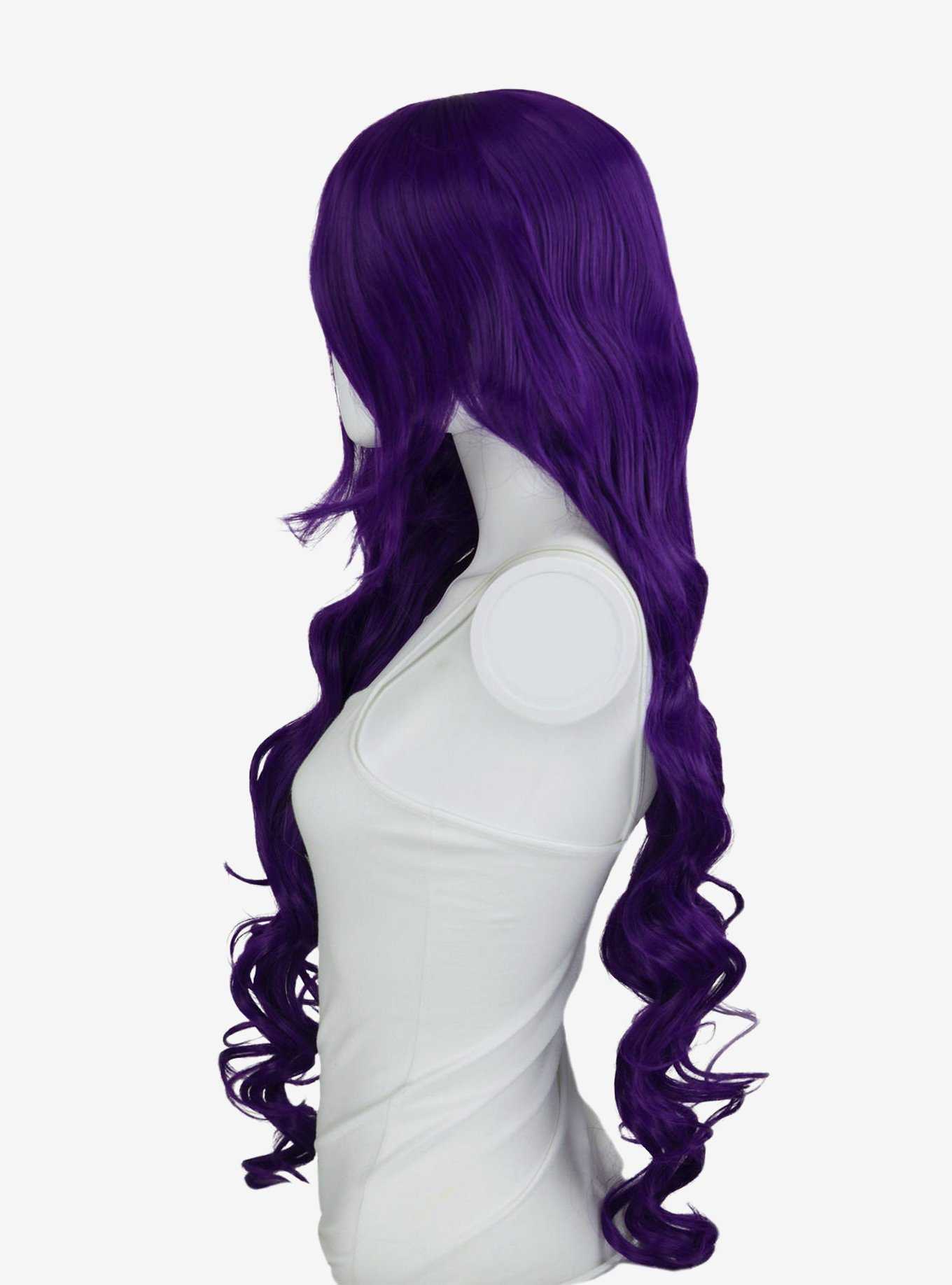 Epic Cosplay Hera Royal Purple Long Curly Wig, , hi-res