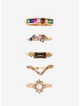 Rainbow Lux Stackable Ring Set - BoxLunch Exclusive, MULTI, alternate