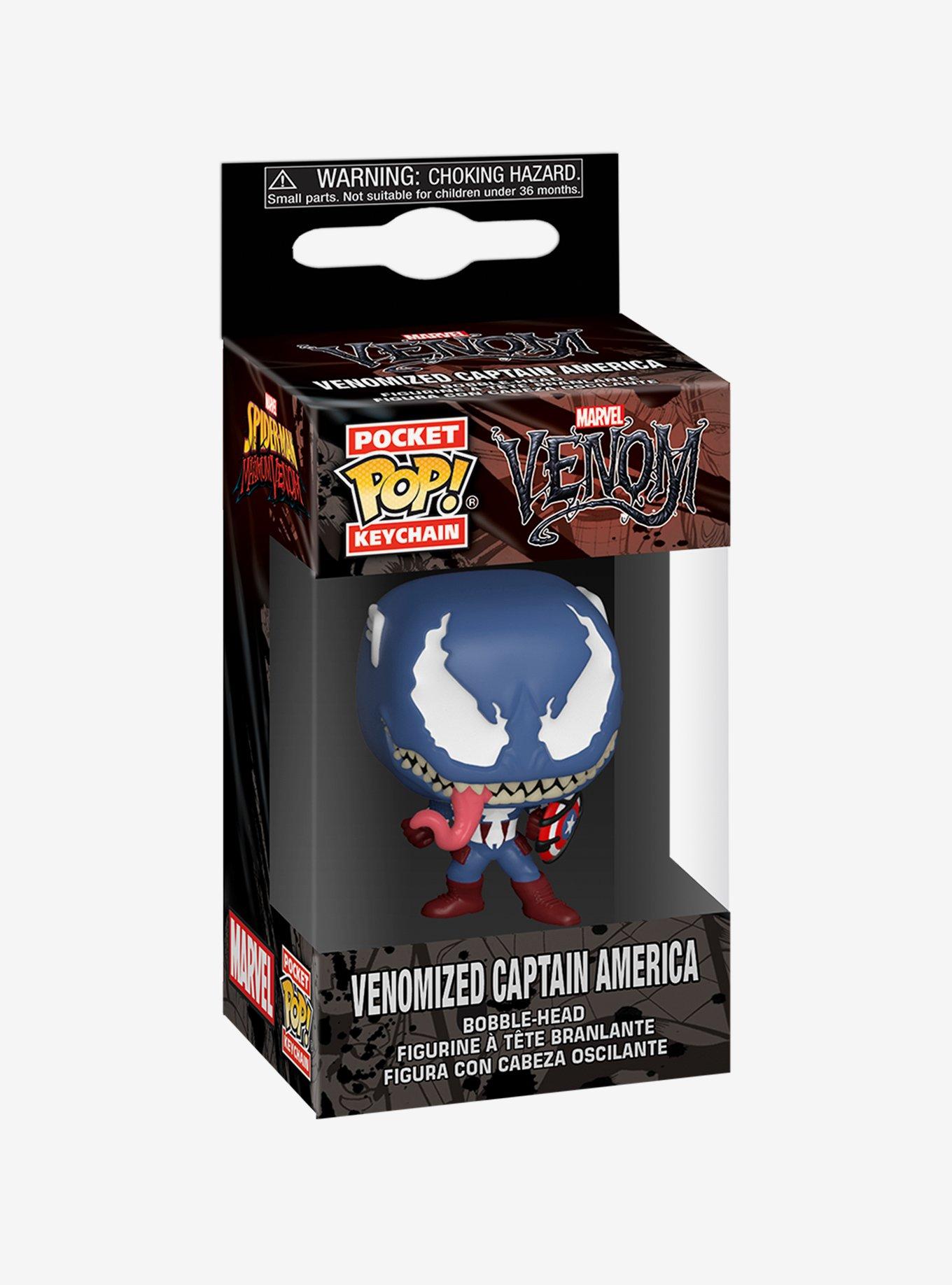 Funko Marvel Venom Pocket Pop! Venomized Captain America Key Chain, , alternate