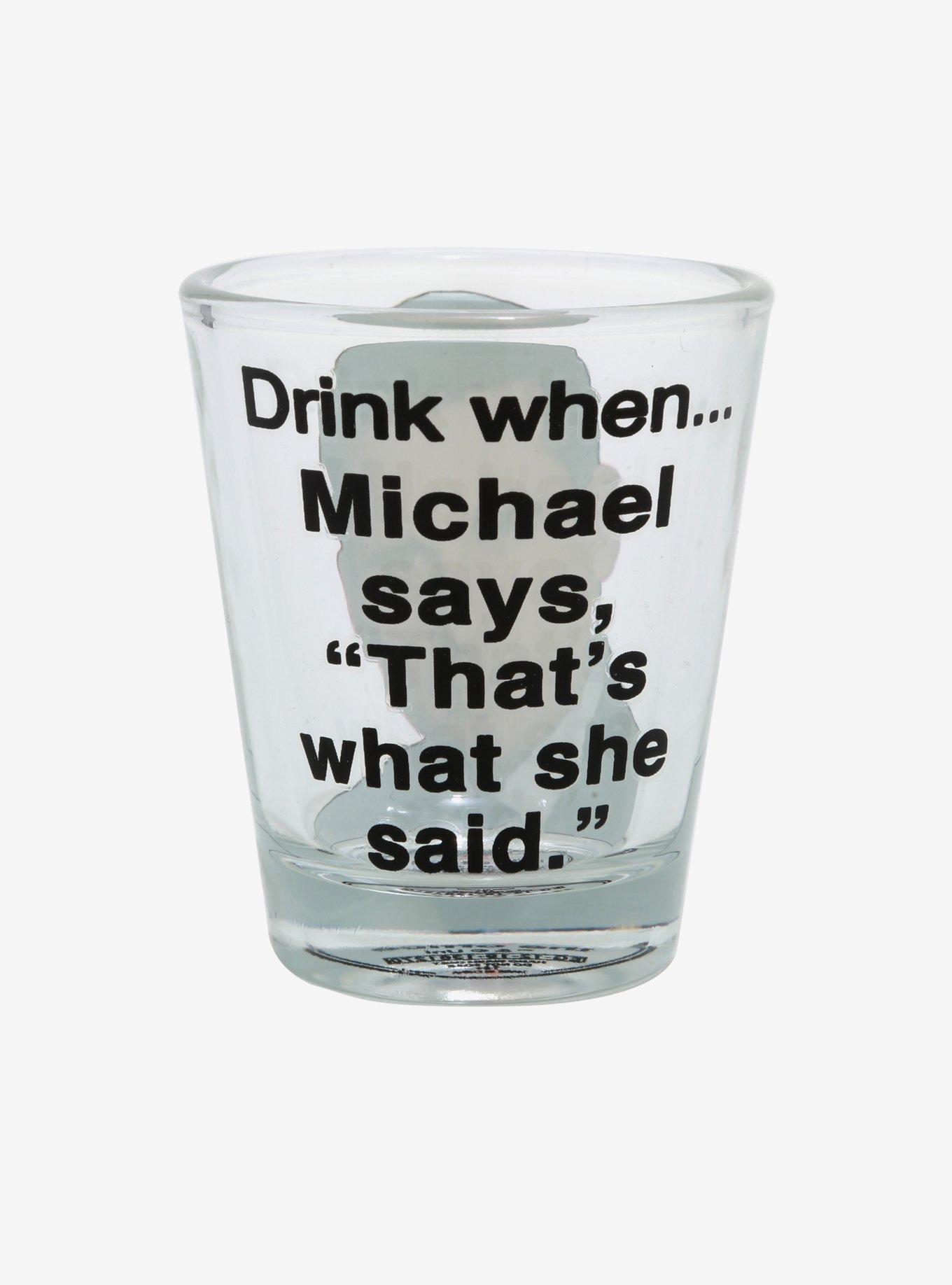 The Office Michael Scott Game Mini Glass, , alternate