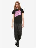 The Rolling Stones Hot Pink Logo Girls T-Shirt, BLACK, alternate