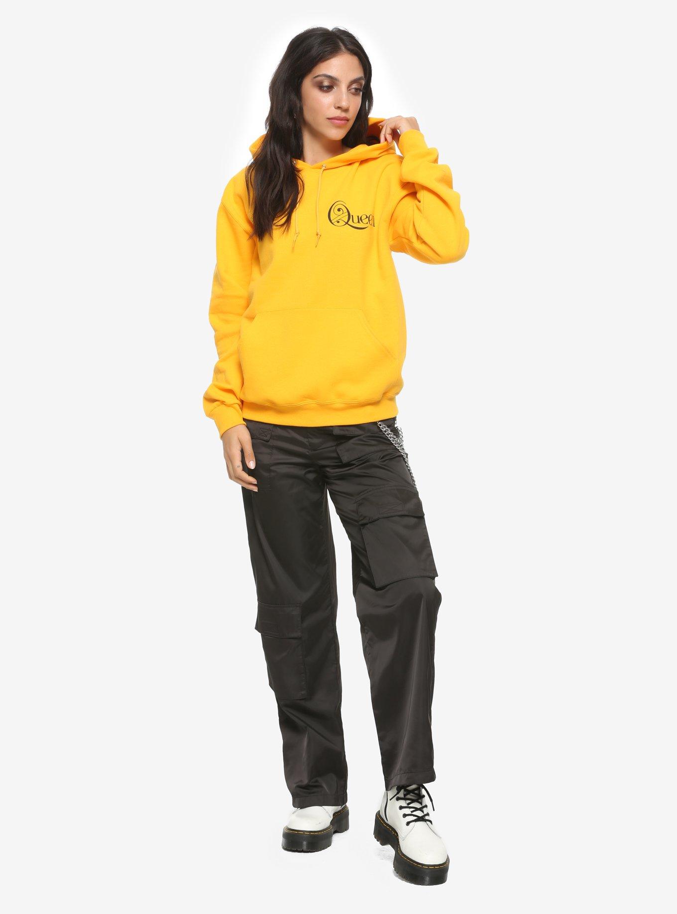 Queen Window Photo Girls Hoodie, YELLOW, alternate