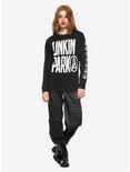 Linkin Park Distorted Logo Girls Long-Sleeve T-Shirt, BLACK, alternate