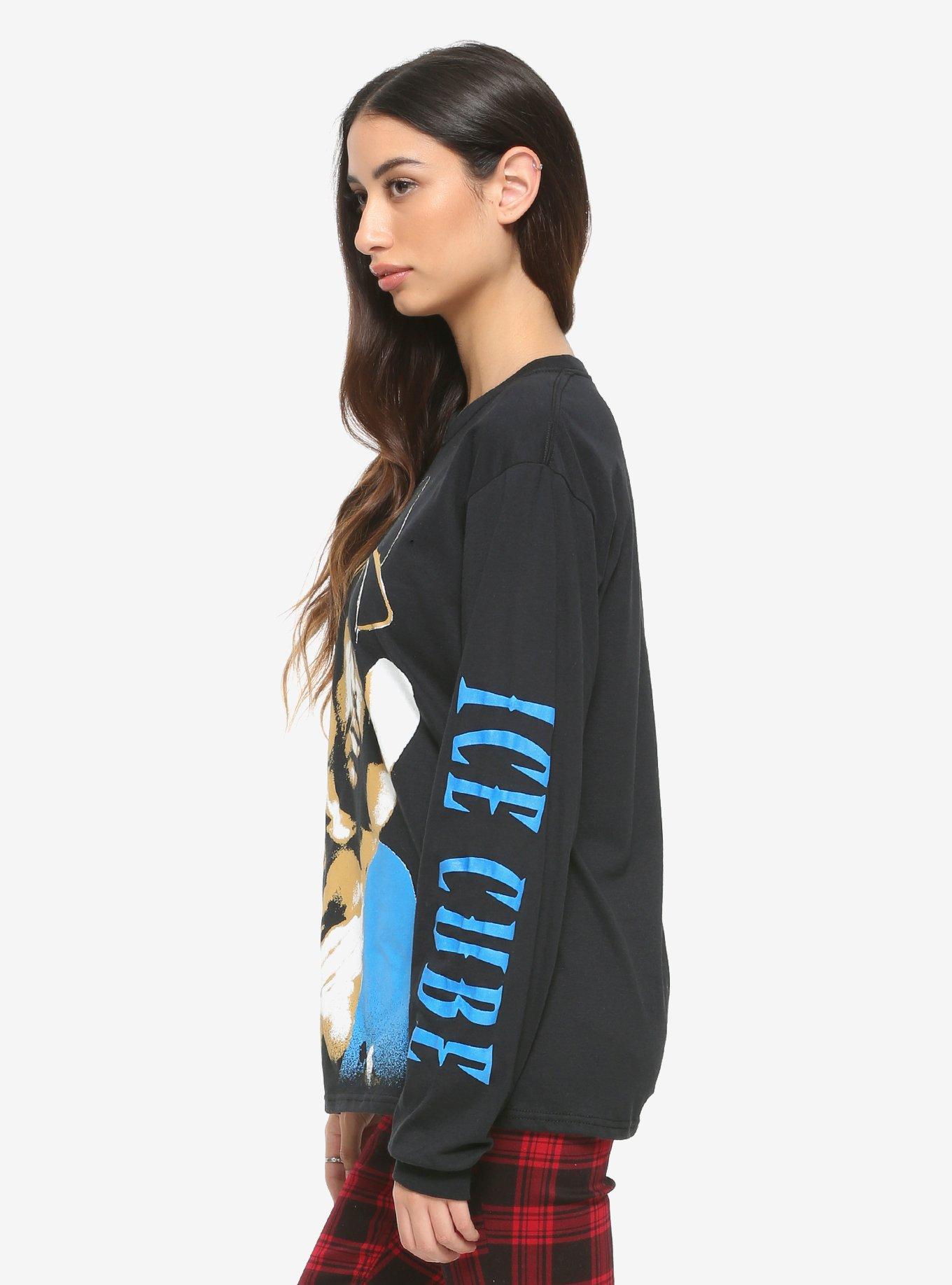 Ice Cube Peace Girls Long-Sleeve T-Shirt, BLACK, alternate