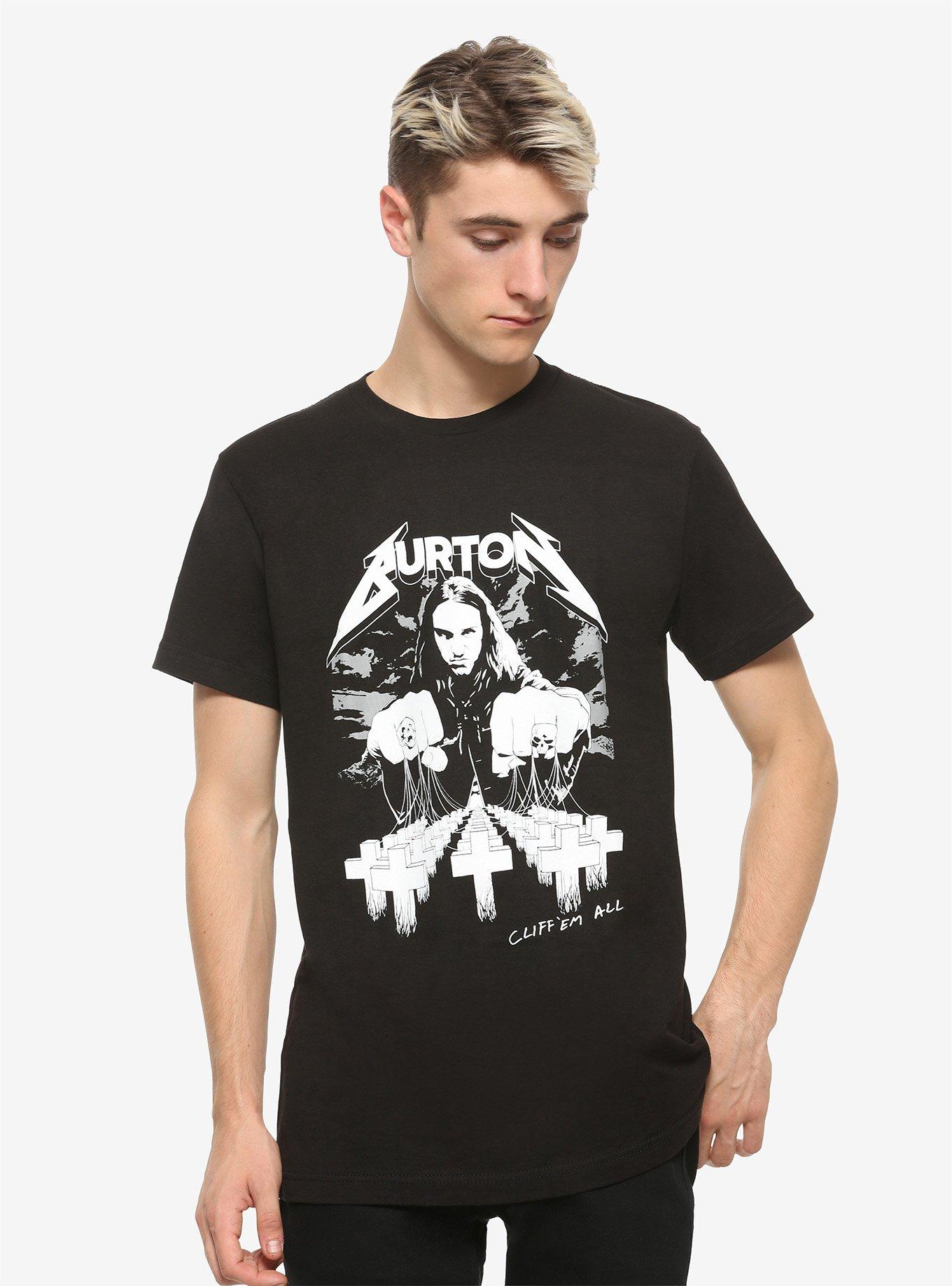 Cliff Burton Cliff 'Em All Bass God T-Shirt, BLACK, alternate