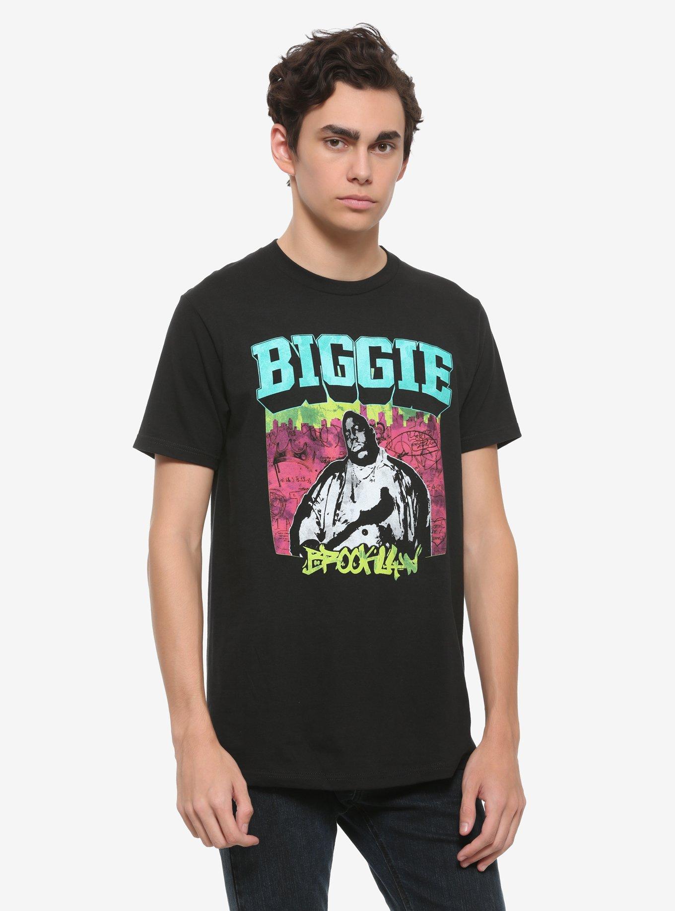 The Notorious B.I.G. Green & Pink Photo T-Shirt, , alternate
