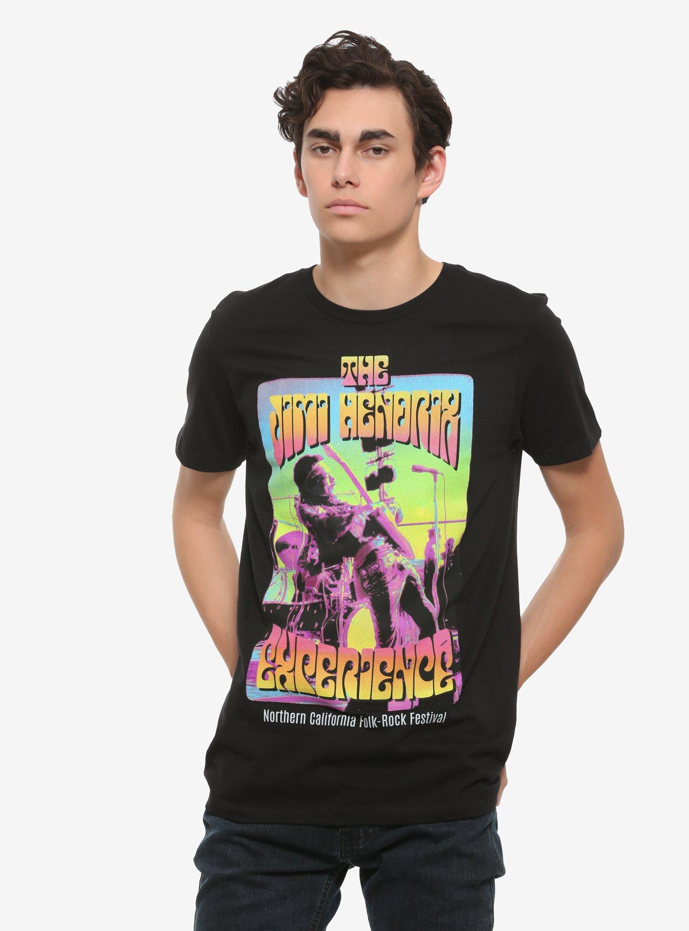 The Jimi Hendrix Experience Festival T-Shirt, BLACK, alternate