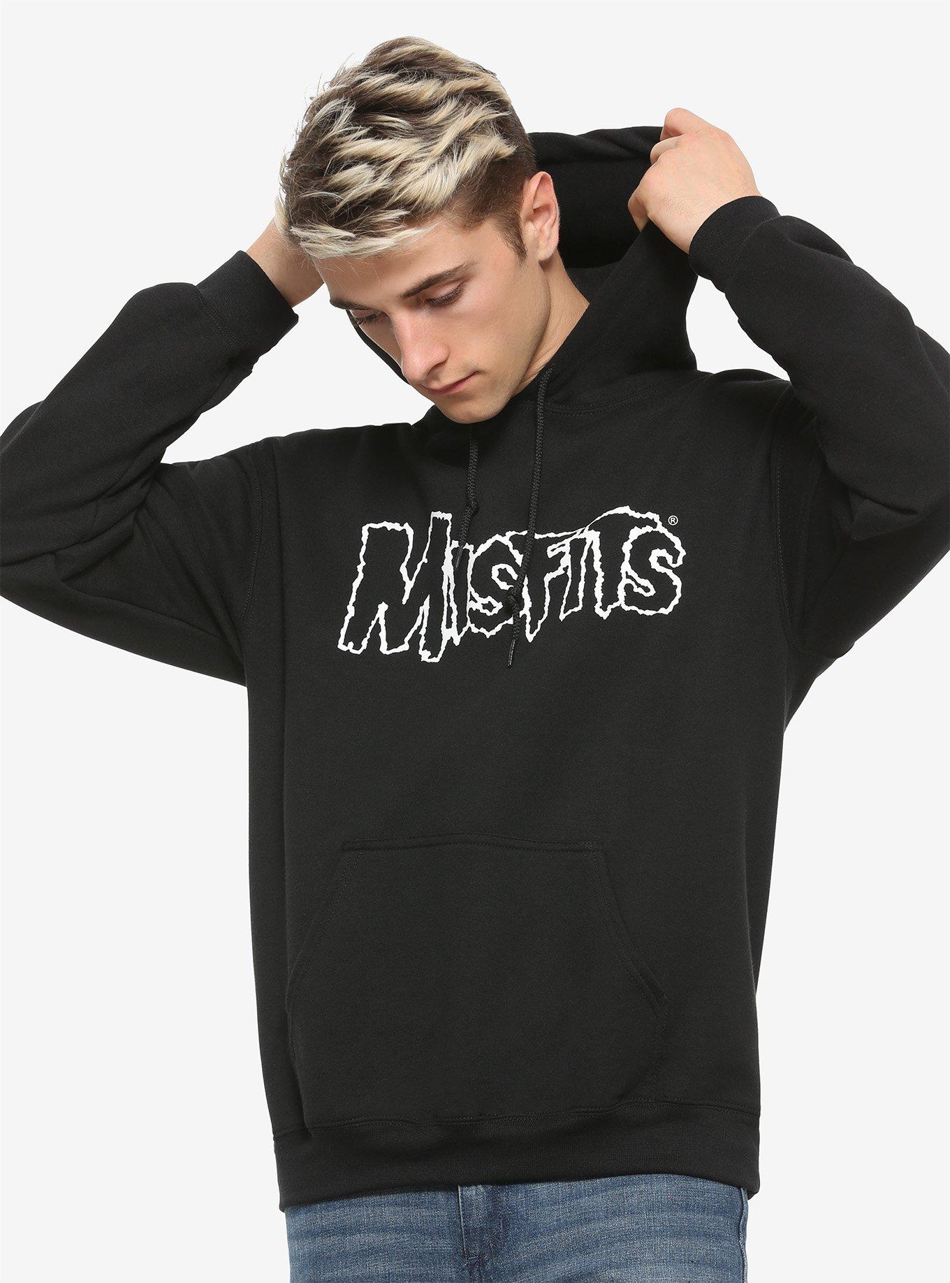 Misfits Patches Hoodie, BLACK, alternate