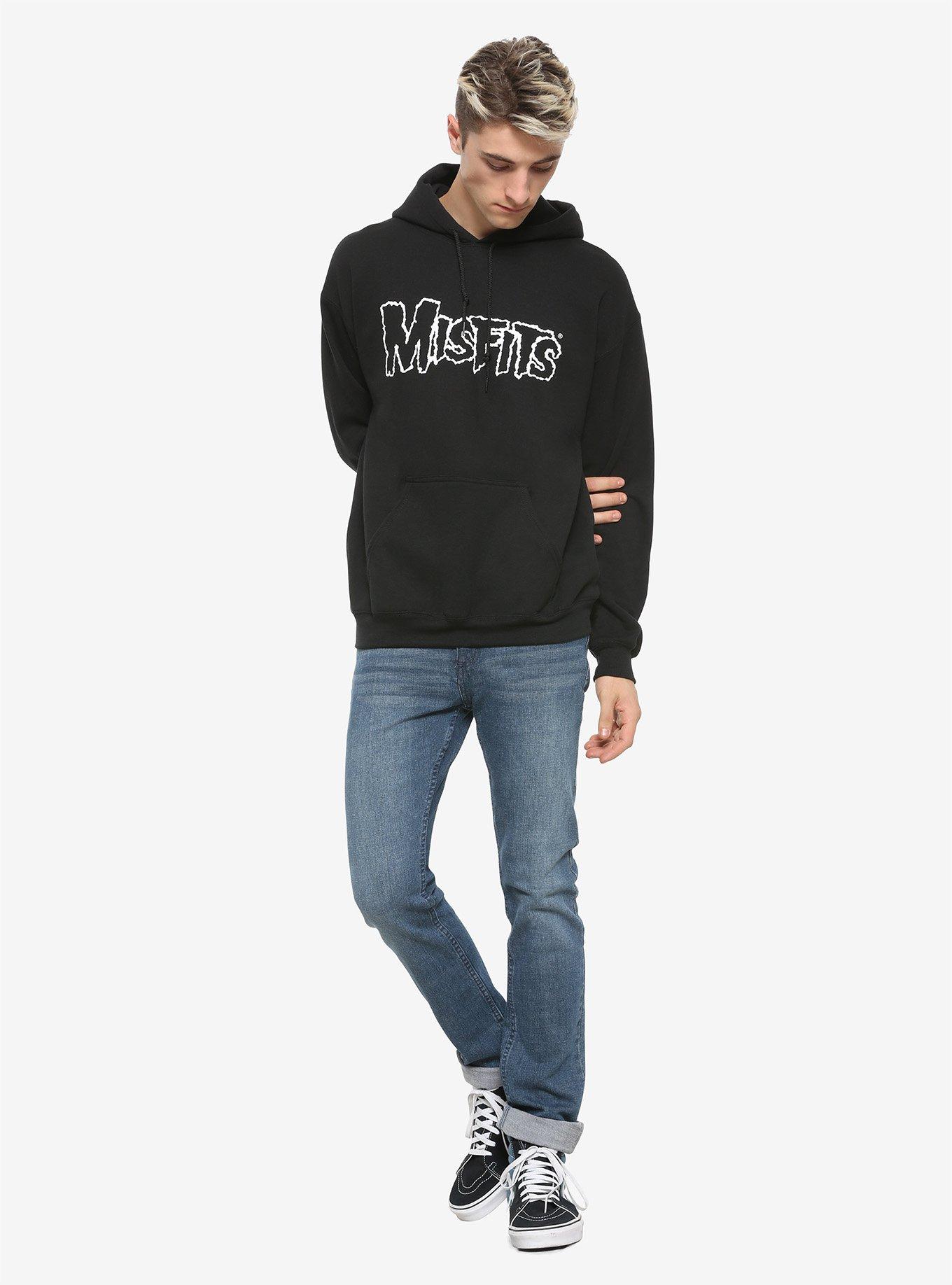 Misfits Patches Hoodie, BLACK, alternate