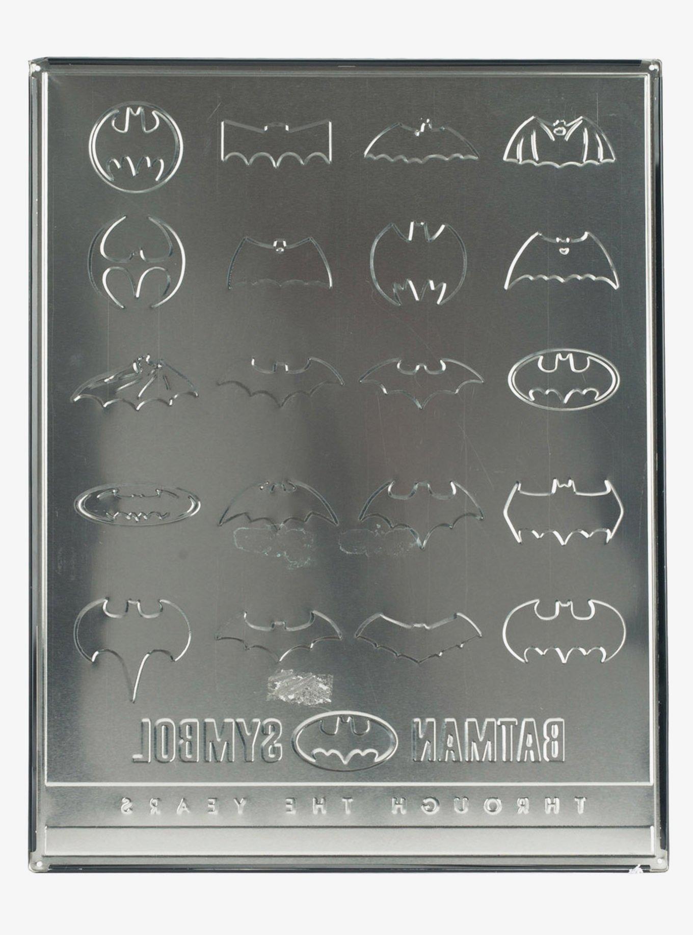 DC Comics Batman's Logo Evolution Embossed Sign, , alternate