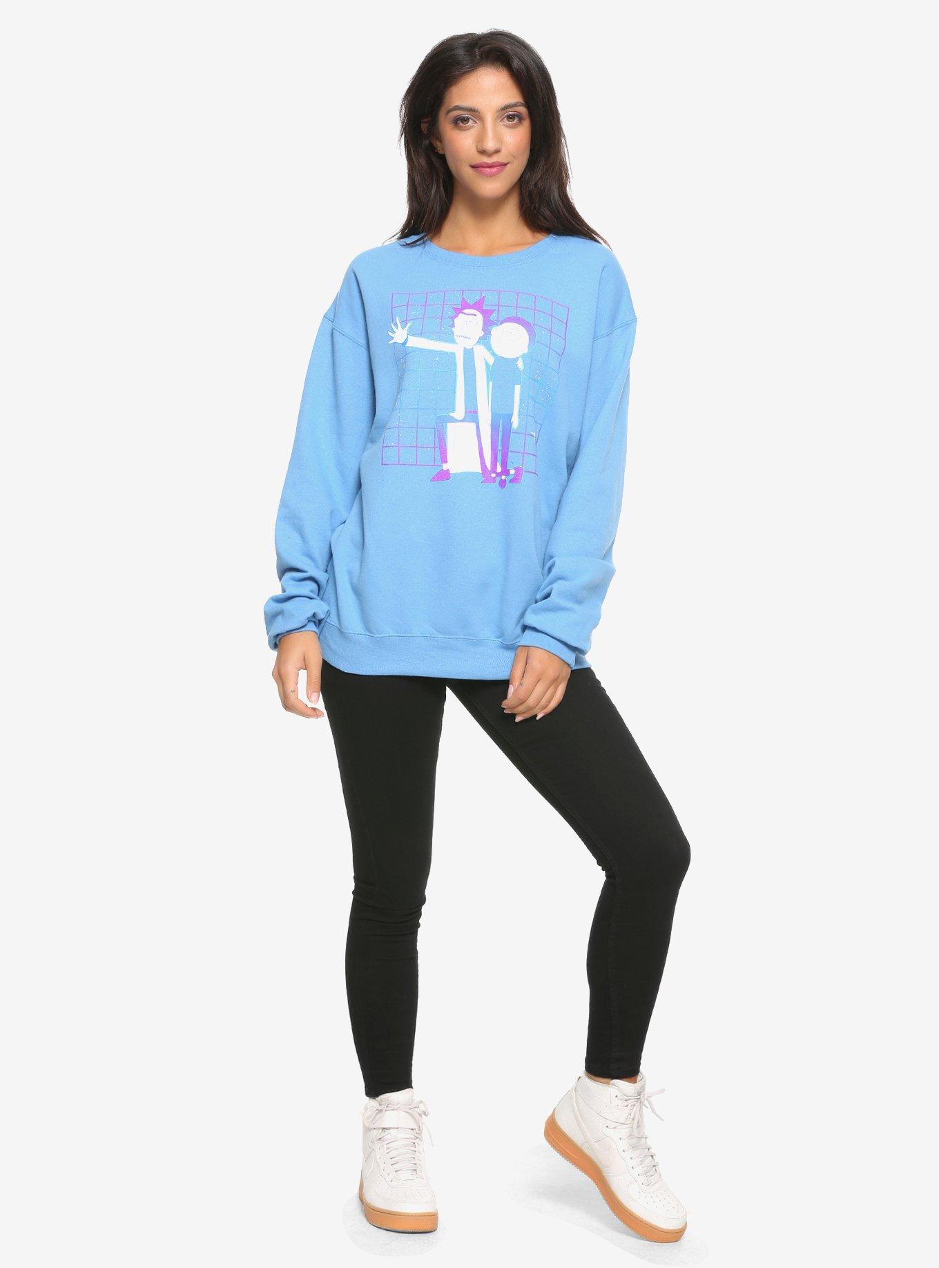 Rick And Morty Kneeling Rick Girls Sweatshirt, MULTI, alternate