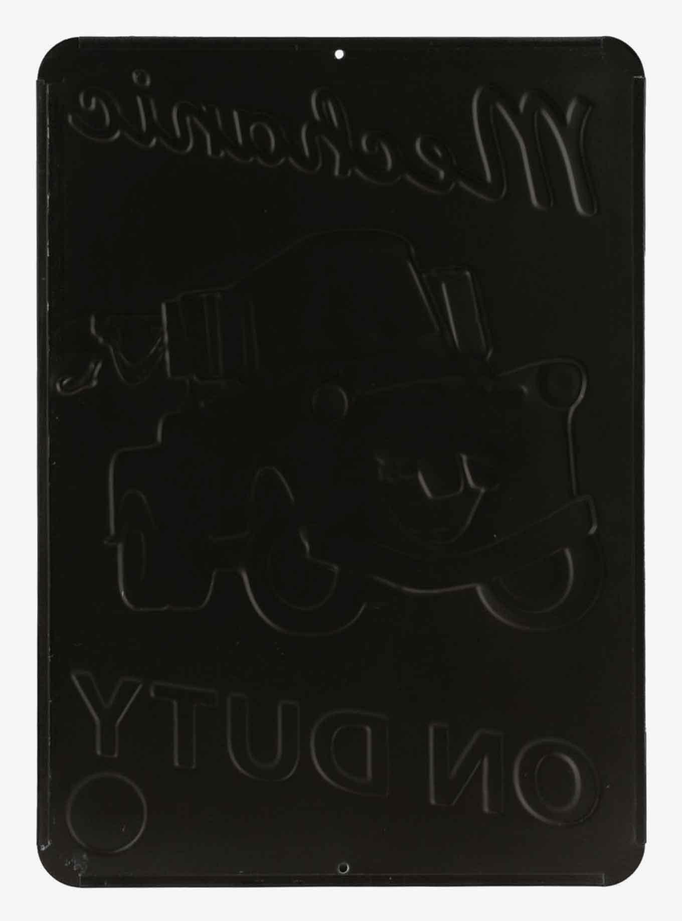 Tow Mater "Mechanic on Duty" Embossed Sign, , alternate