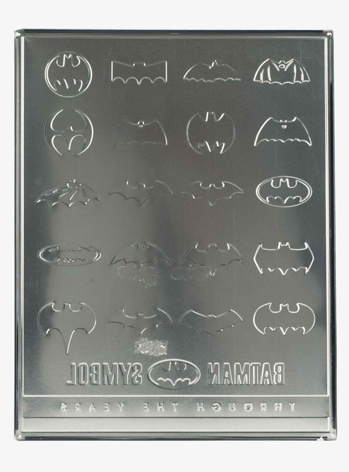 DC Comics Batman's Logo Evolution Embossed Sign, , alternate