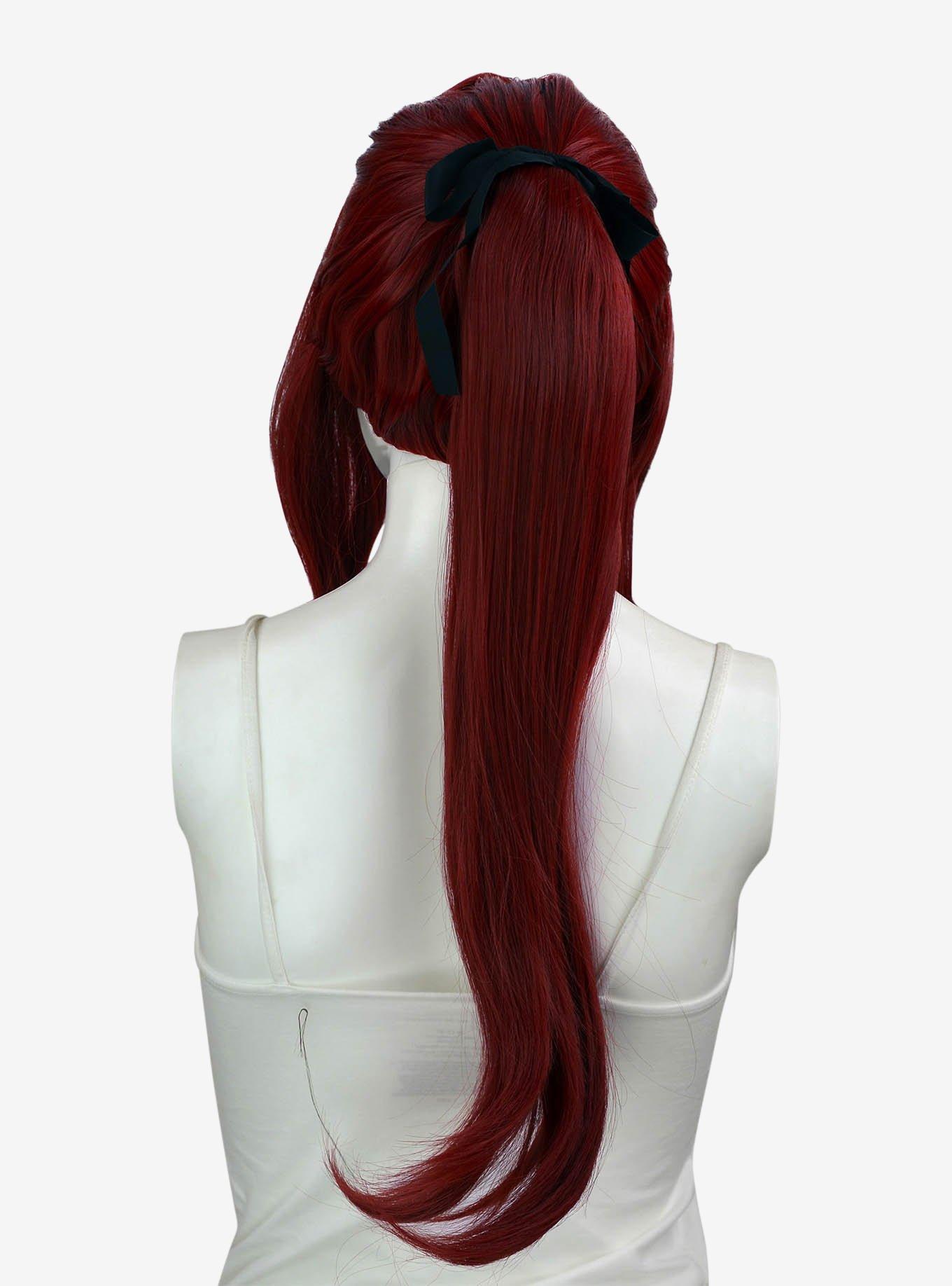 Epic Cosplay Phoebe Dark Red Ponytail Wig, , alternate