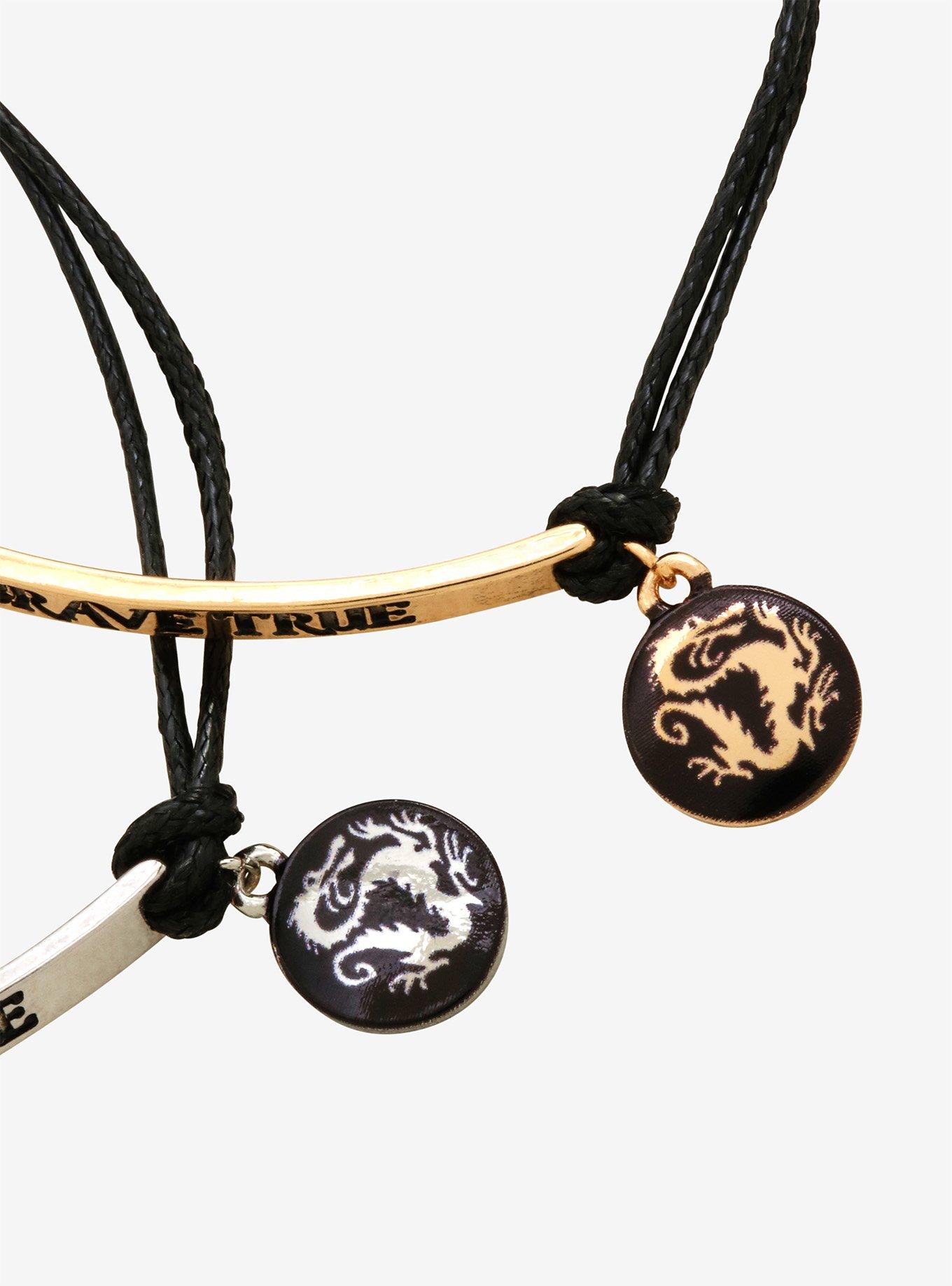 Disney Mulan Loyal Brave True Best Friend Cord Bracelet Set, , alternate