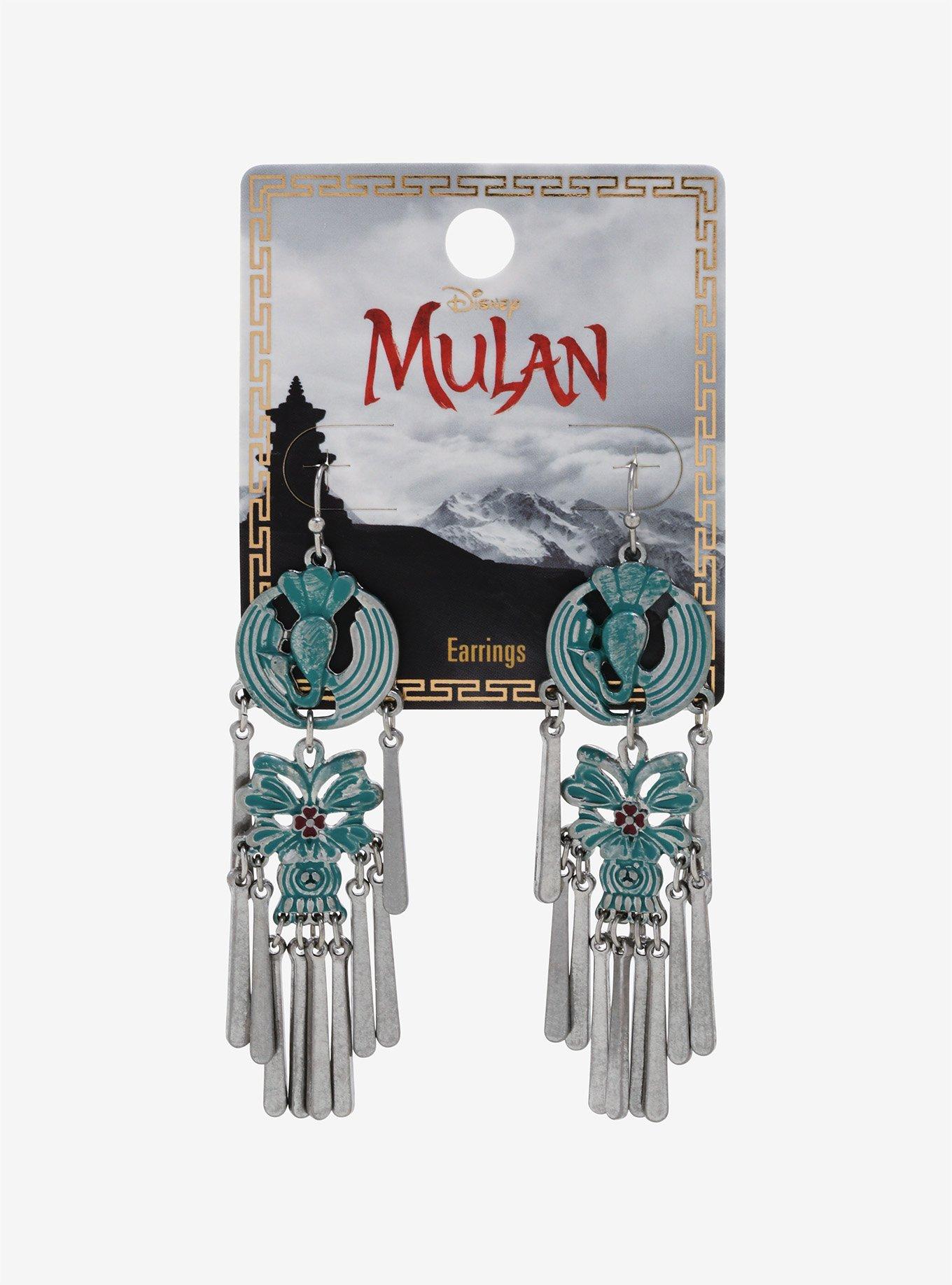 Disney Mulan Replica Drop Earrings, , alternate