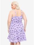 Lavender Butterfly Tiered Dress Plus Size, LILAC, alternate