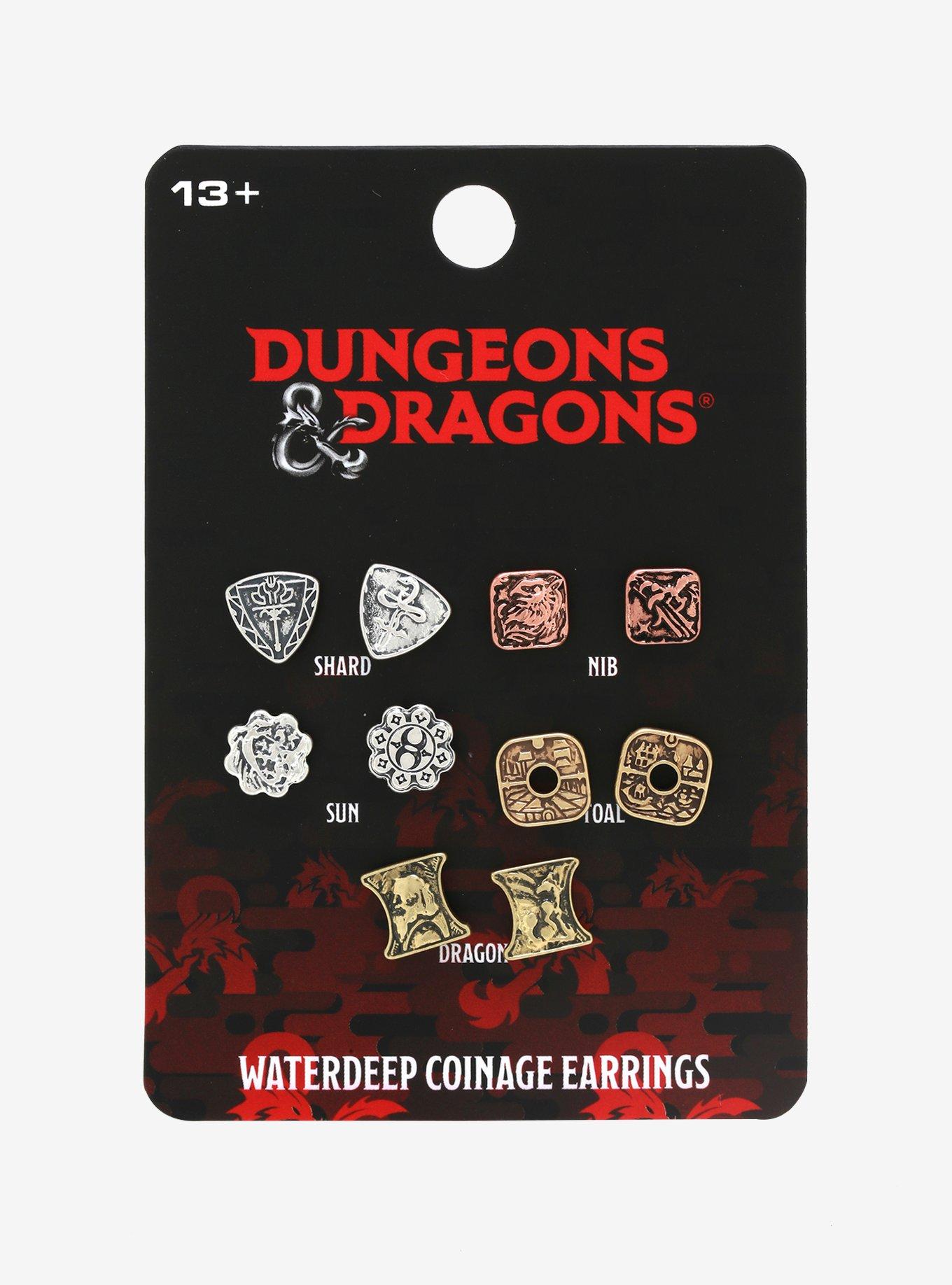 Dungeons & Dragons Waterdeep Coin Earring Set, , alternate