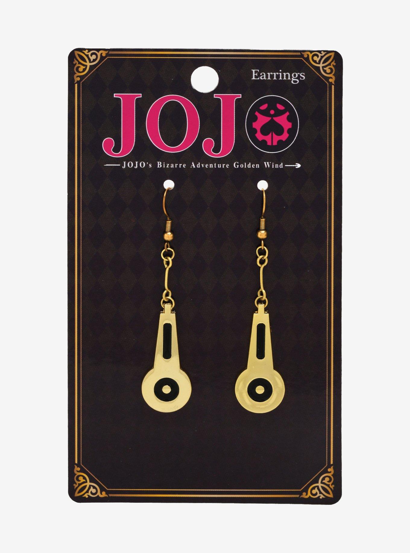 JoJo's Bizarre Adventure: Golden Wind Bruno Zipper Drop Earrings, , alternate