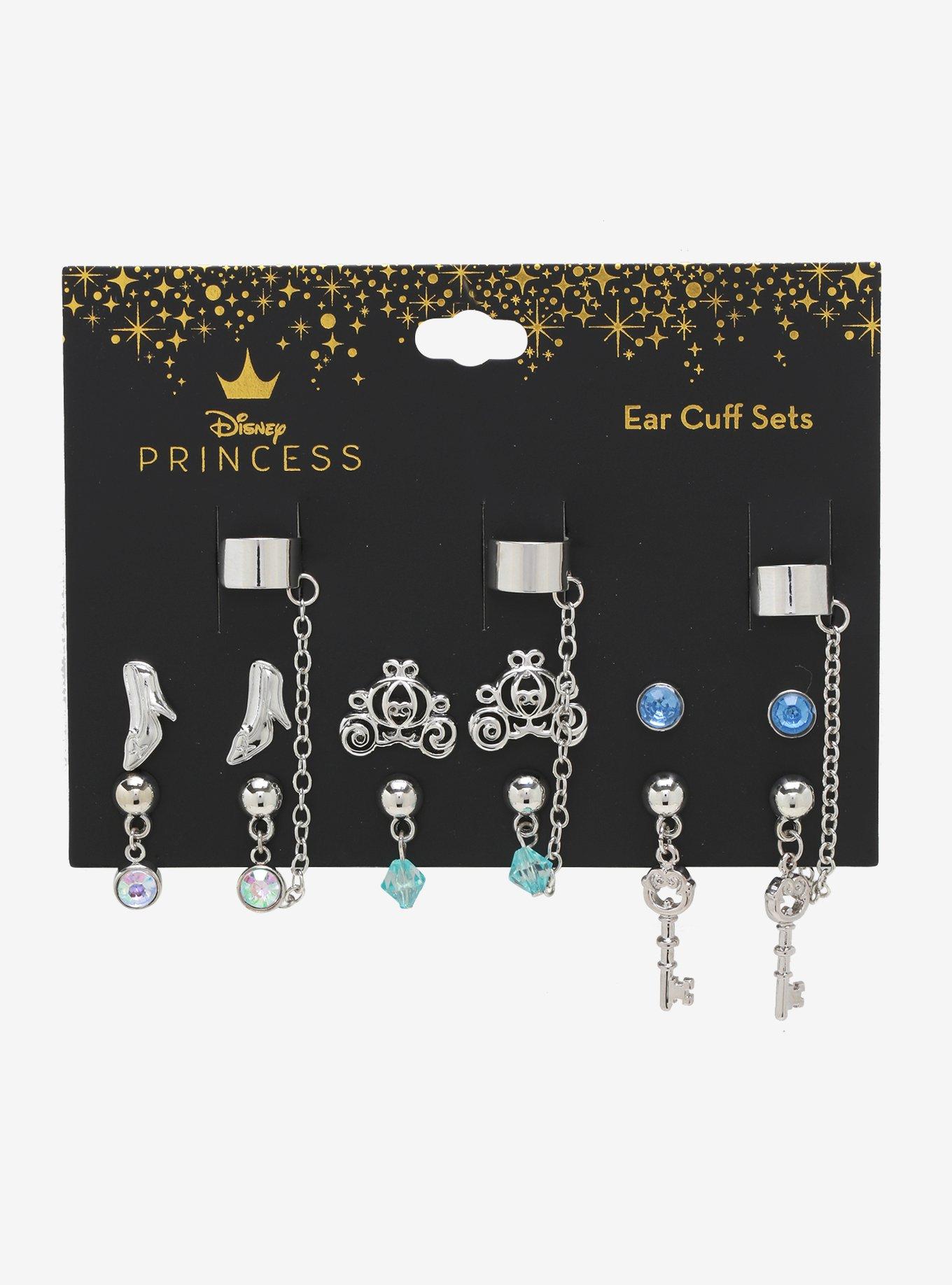 Disney Princess Cinderella Cuff Earring Set, , alternate
