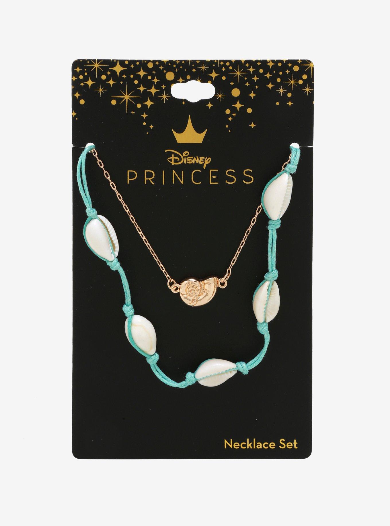 Disney Princess Ariel & Ursula Shell Necklace Set, , alternate