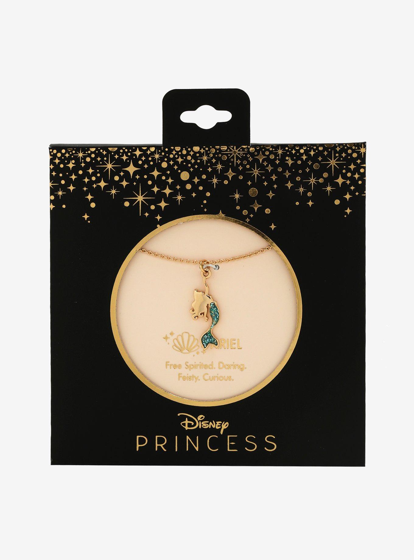 Disney Princess Ariel Dainty Charm Necklace, , alternate