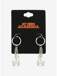 My Hero Academia U.A. High CZ Mini Hoop Earrings, , alternate
