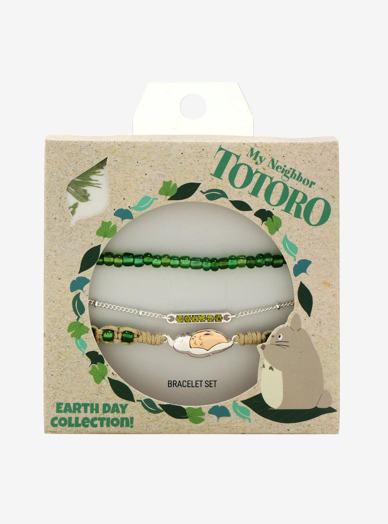 Studio Ghibli My Neighbor Totoro Green Stone Bracelet Set, , alternate