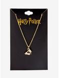 Harry Potter Floral Deathly Hallows Dainty Necklace, , alternate
